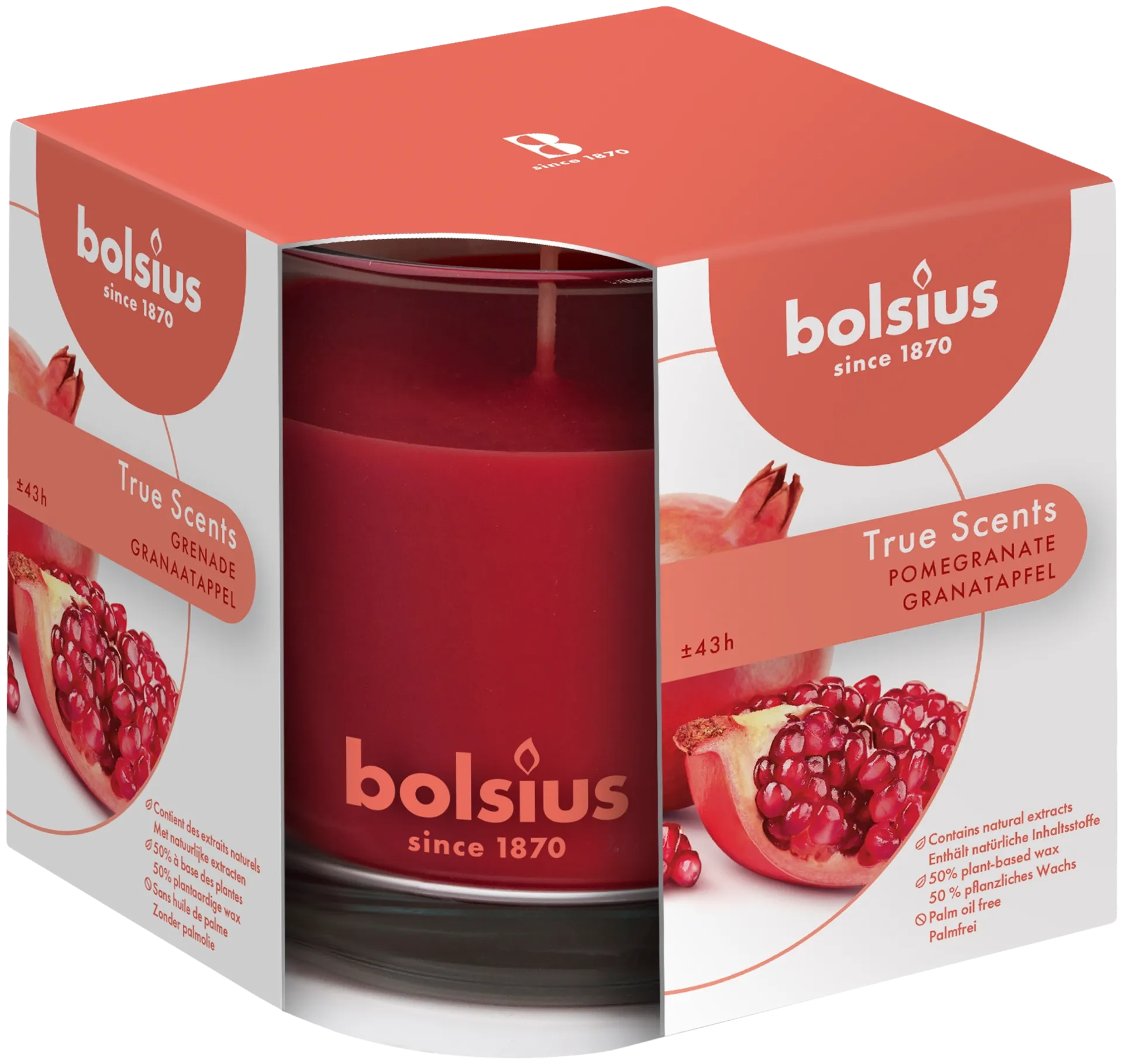Bolsius tuoksukynttilät 95/95 pomegranate