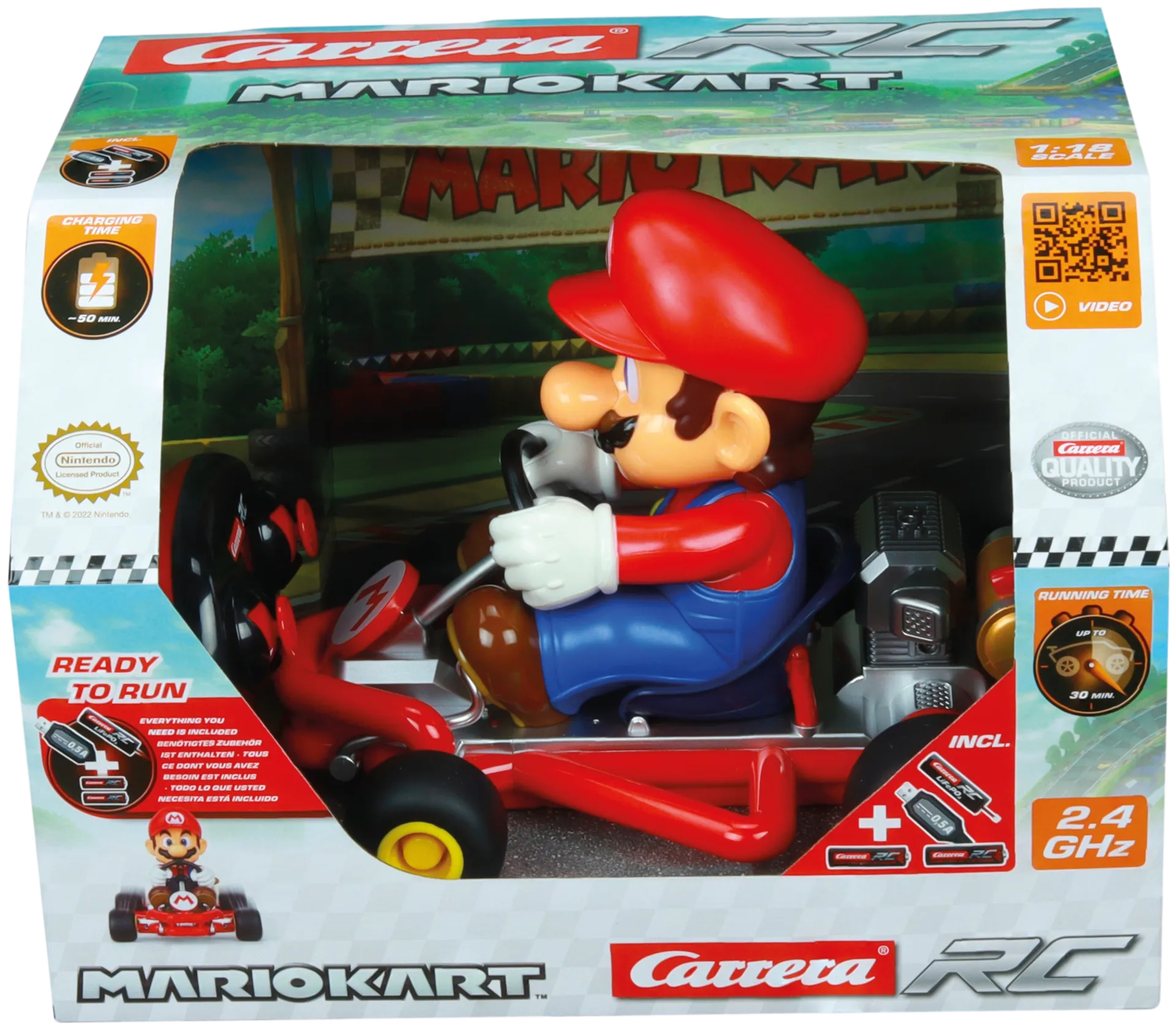 Carrera kauko-ohjattava auto Mario Kart™ Pipe Kart, Mario - 2