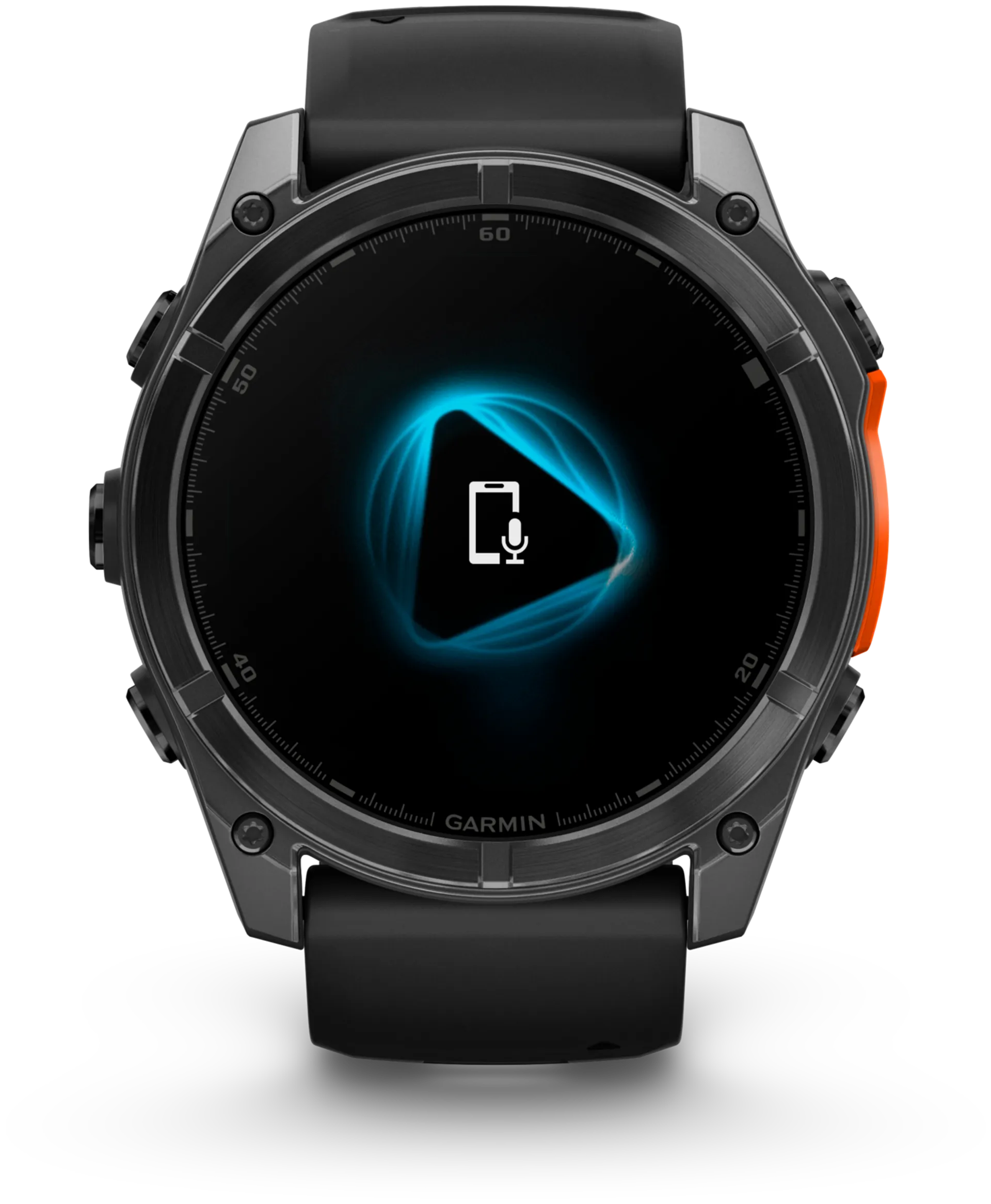 Garmin Fenix 8 -urheilukello, 51mm AMOLED tummanharmaa/musta - 3