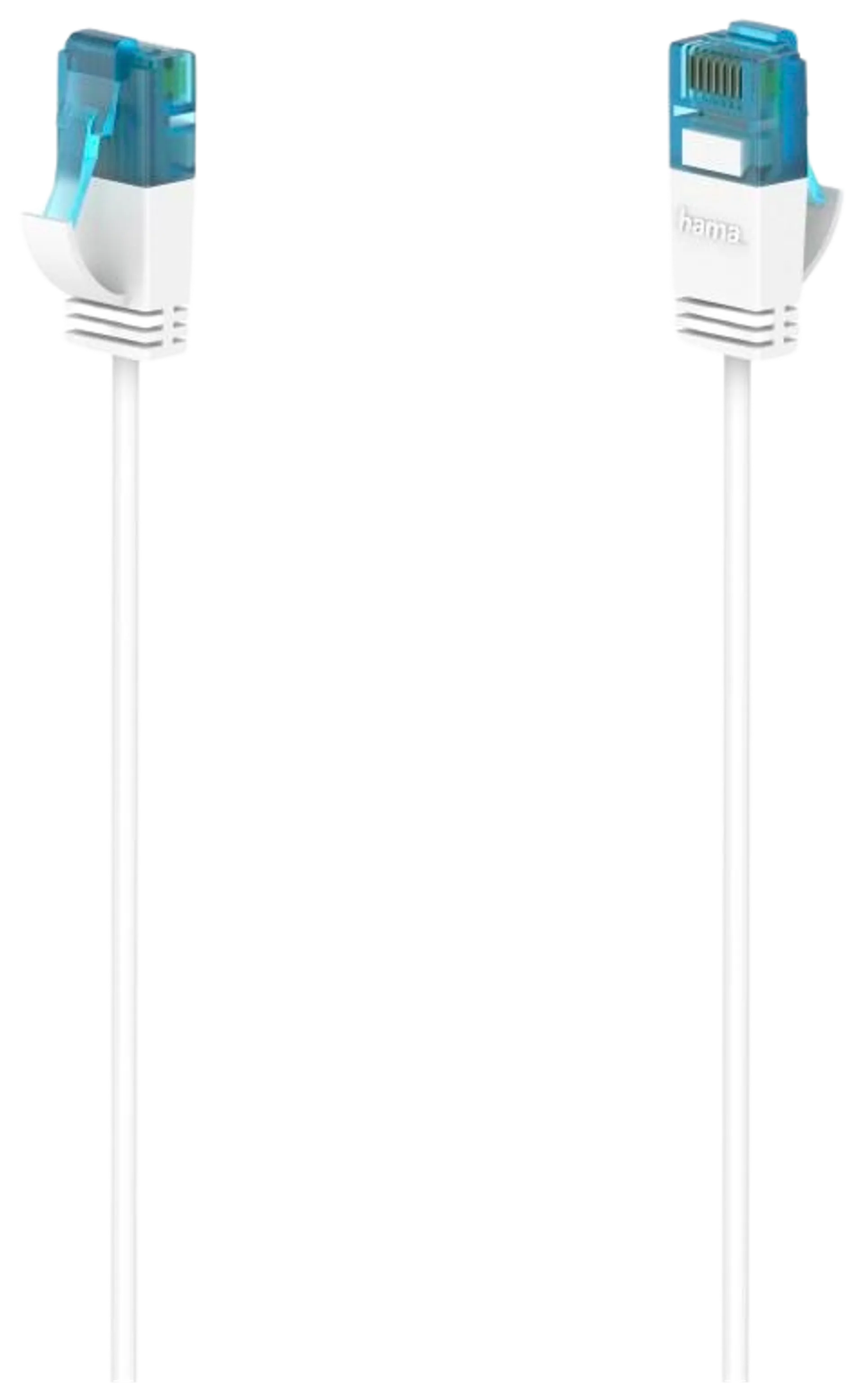 Hama Verkkokaapeli, CAT6a, U/UTP, 10 Gbit/s, Flexi-slim, 1,5 m - 1