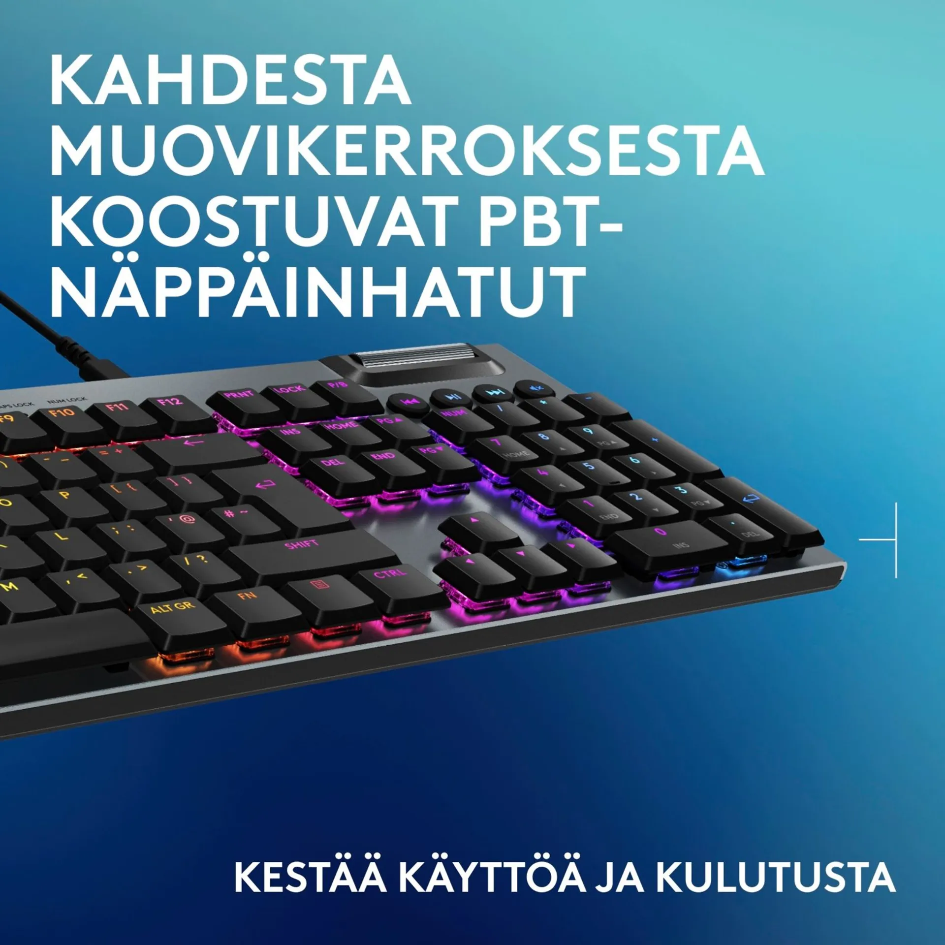 Logitech g915 langallinen pelinäppäimistö tactile musta - 6