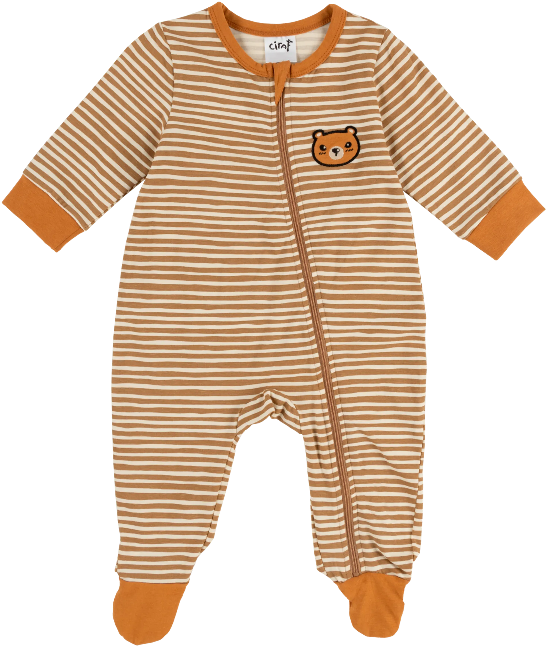 Ciraf vauvojen pyjama nalle 250B244108 2-pack - TANNIN - 2