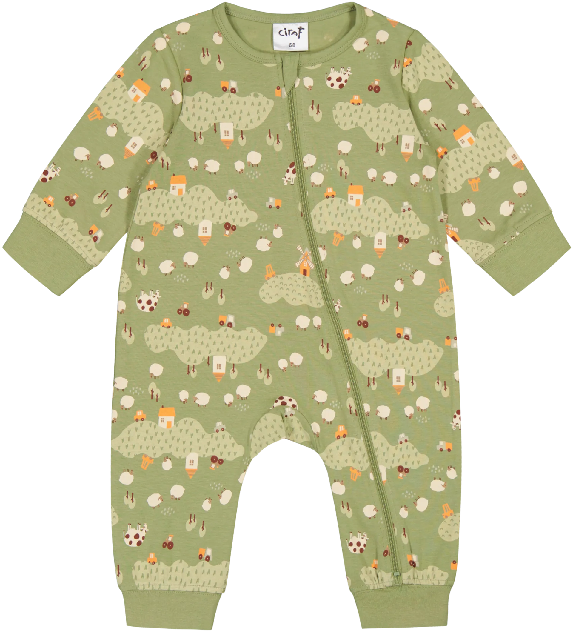 Ciraf vauvojen pyjama 250B242903 2-pack - Sage - 2