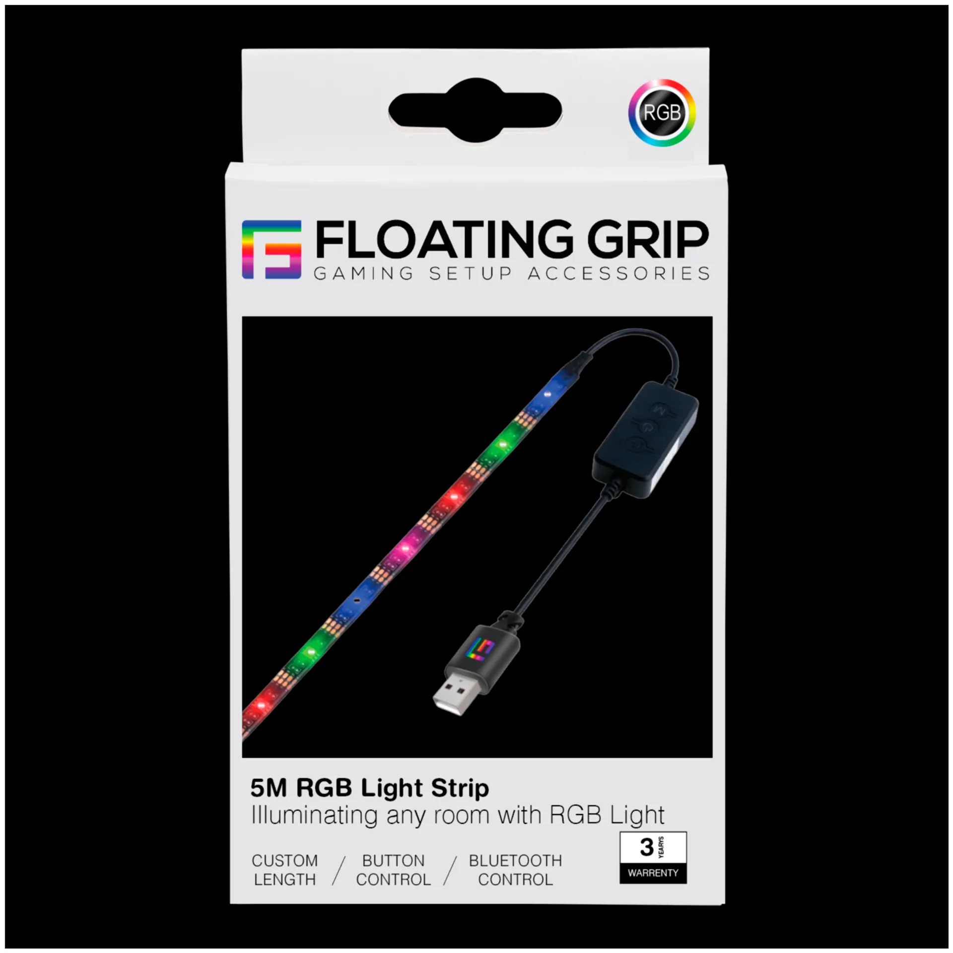 Floating Grip valonauha 5M RGB LED - 4