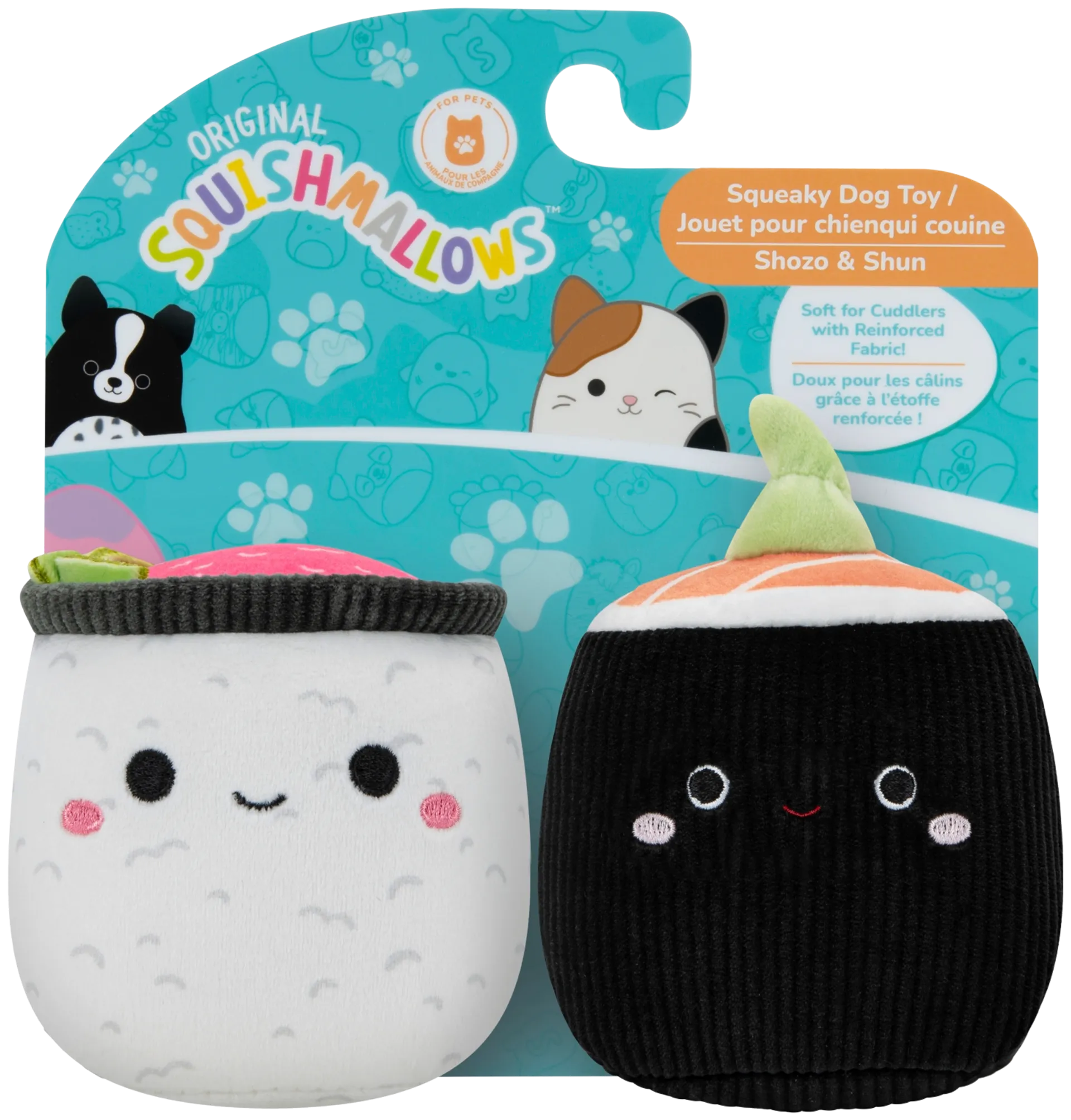 Squishmallows pehmolelu Squeaky tuplapakkaus 9 cm, erilaisia - 3