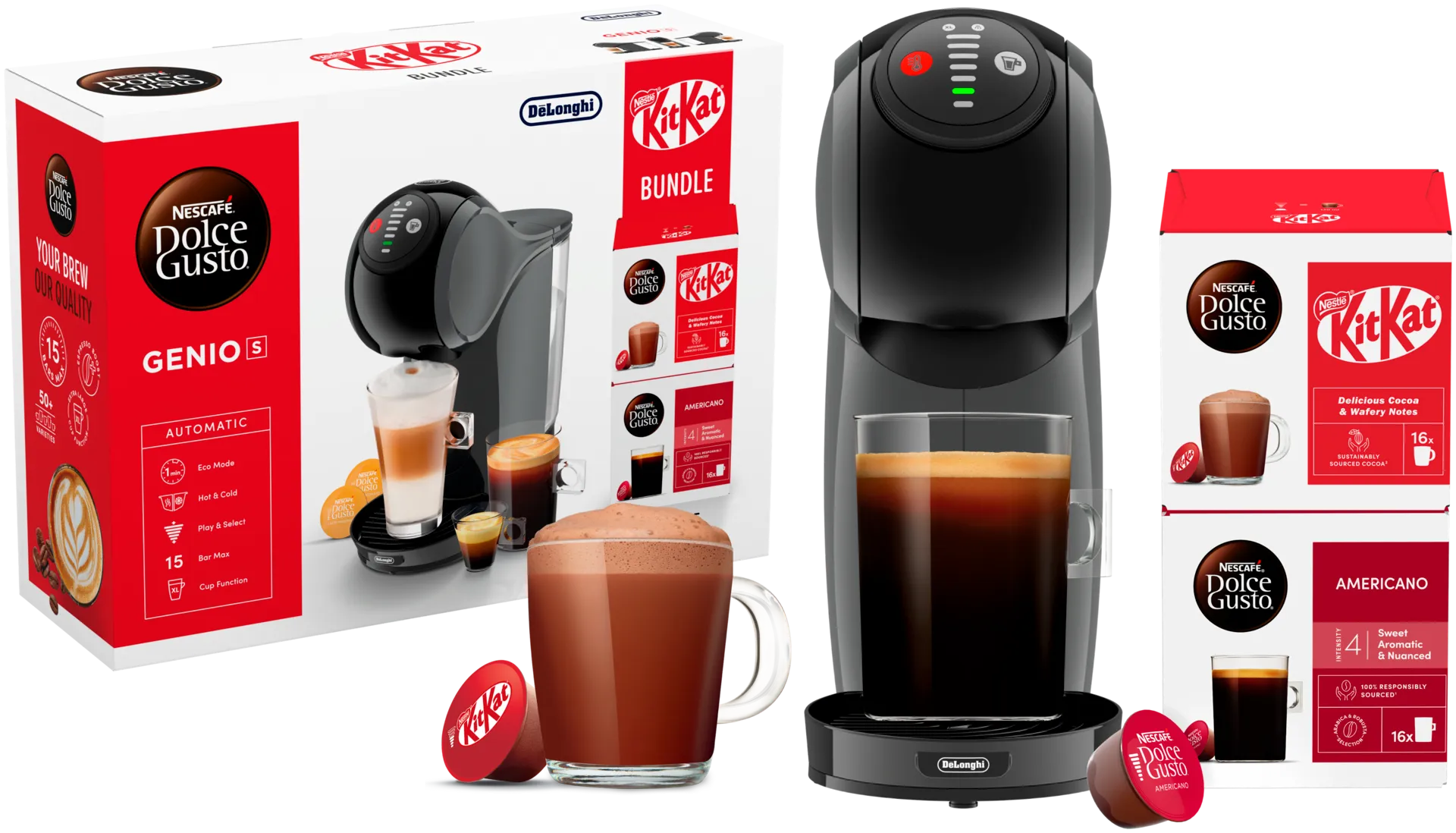 De'Longhi Dolce Gusto Genio S KitKat bundle pack - 2