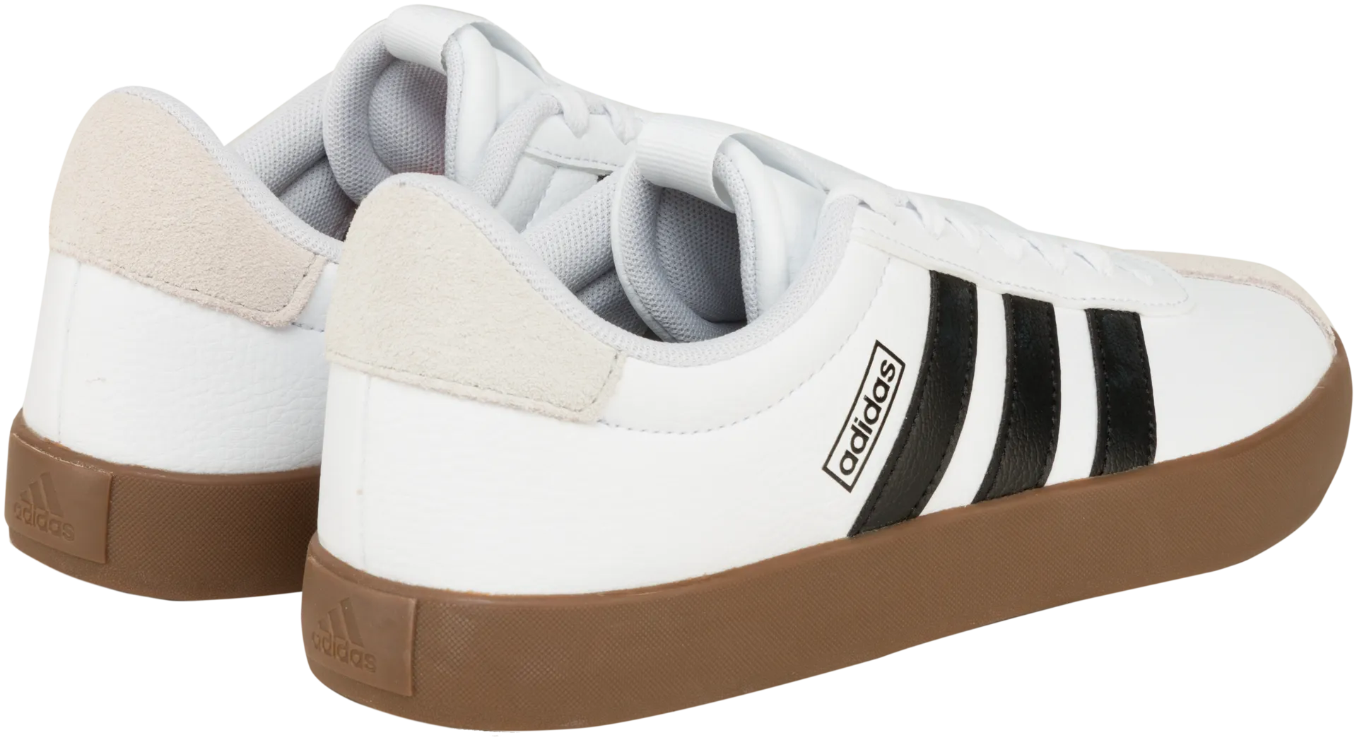 adidas naisten tennarit VL Court 3.0 - white/core black/grey one - 5