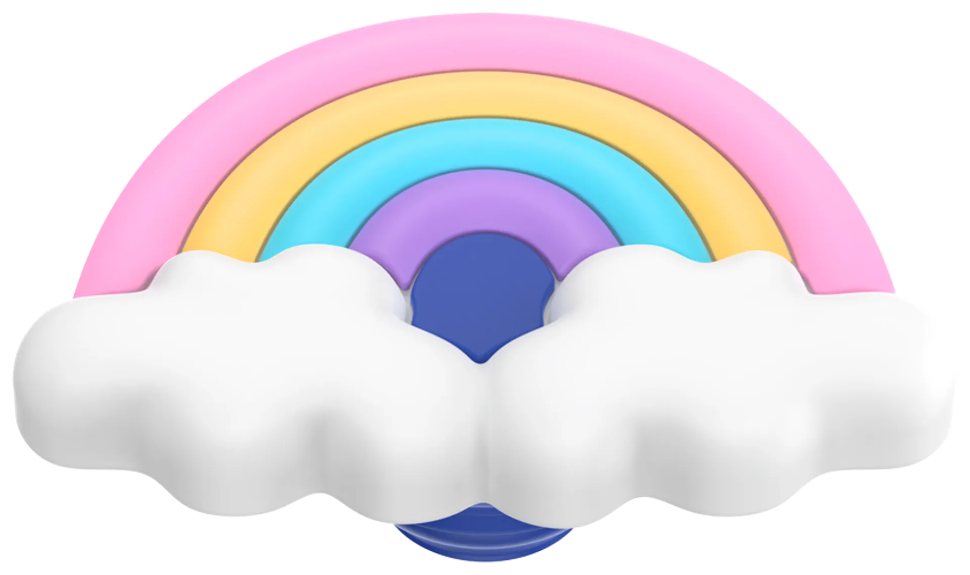 Popsockets puhelinpidike PopGrip Rainbow Fluff - 8