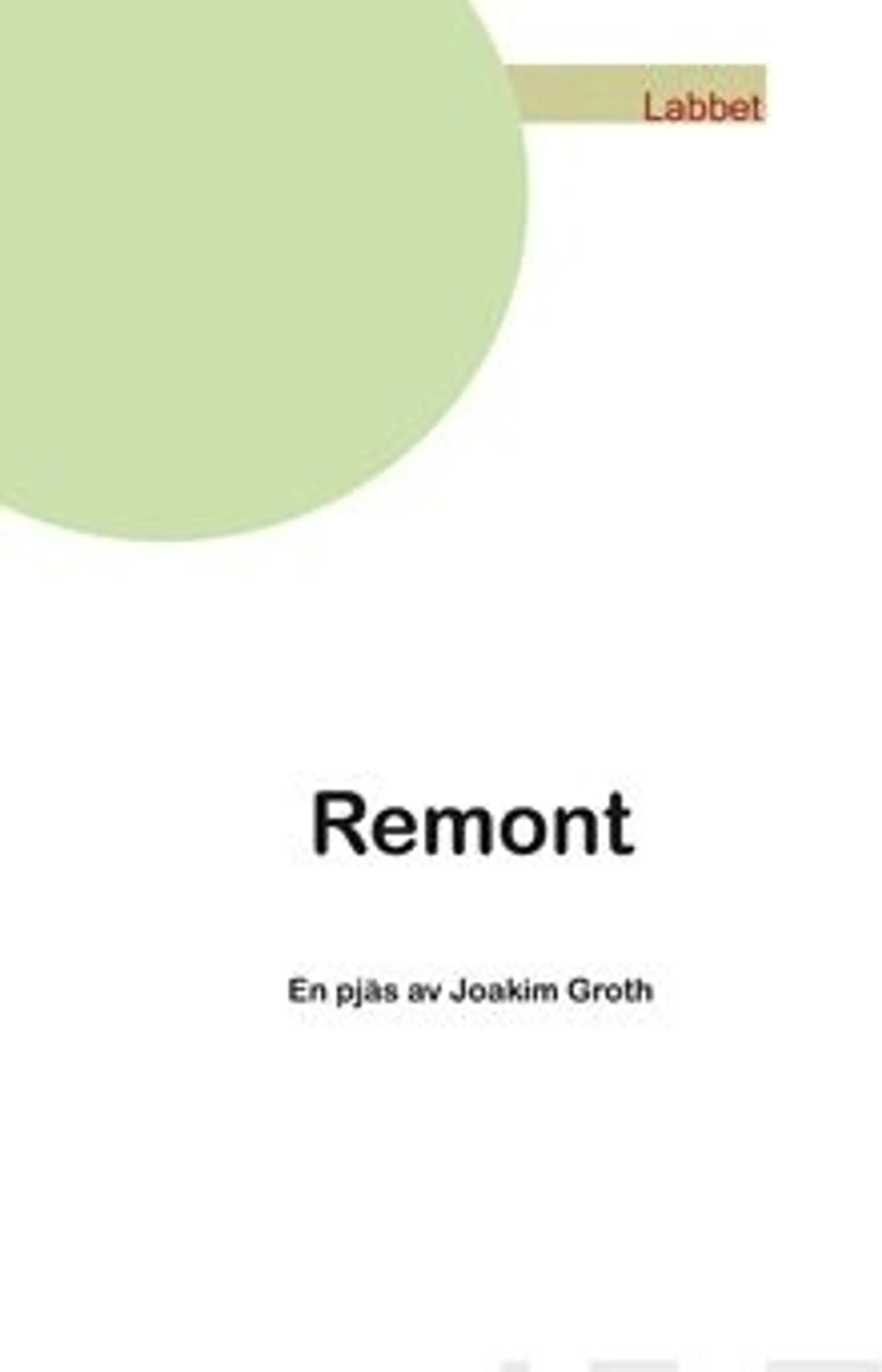 Groth, Remont