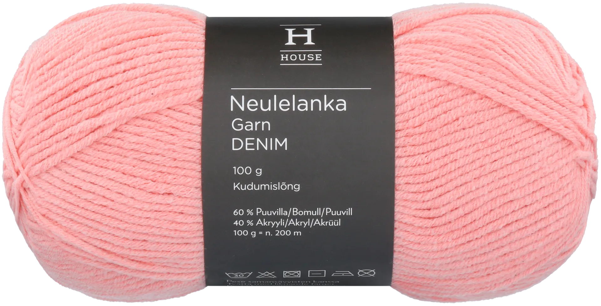 House lanka puuvillasekoite Denim 100 g Light Coral 11452