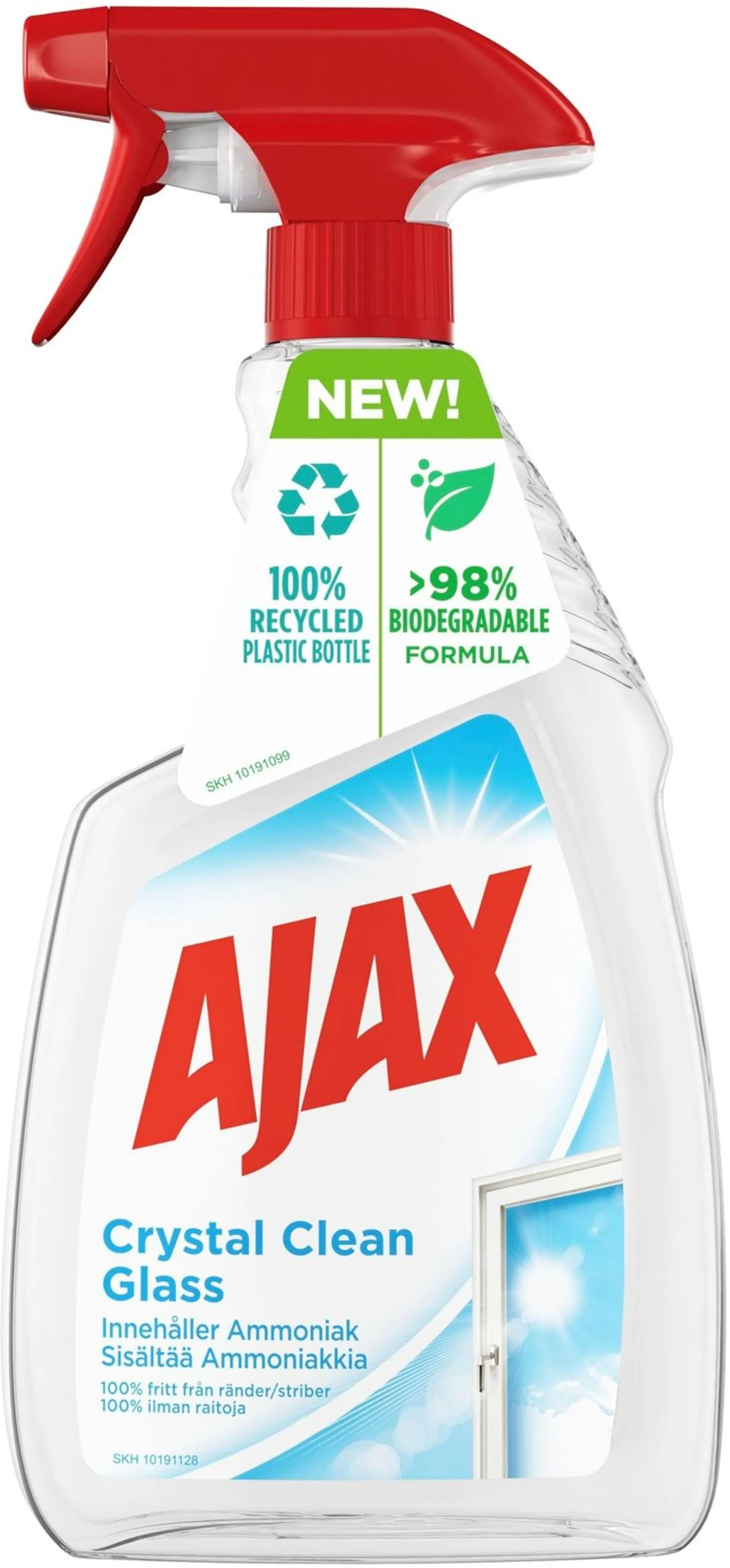 Ajax Crystal Clean lasinpuhdistusspray 750ml