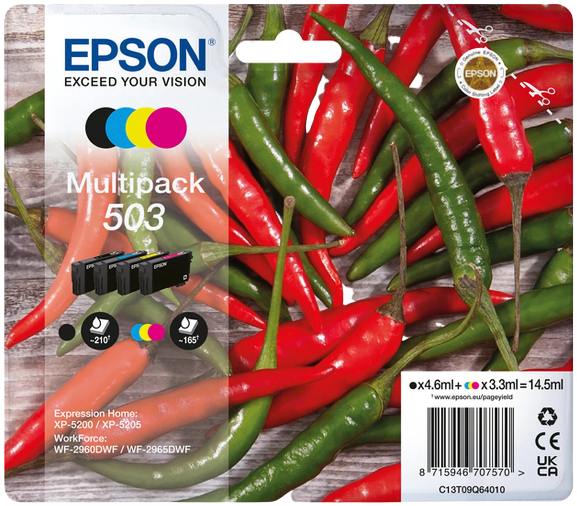 Epson Mustepatruuna 503 multipack