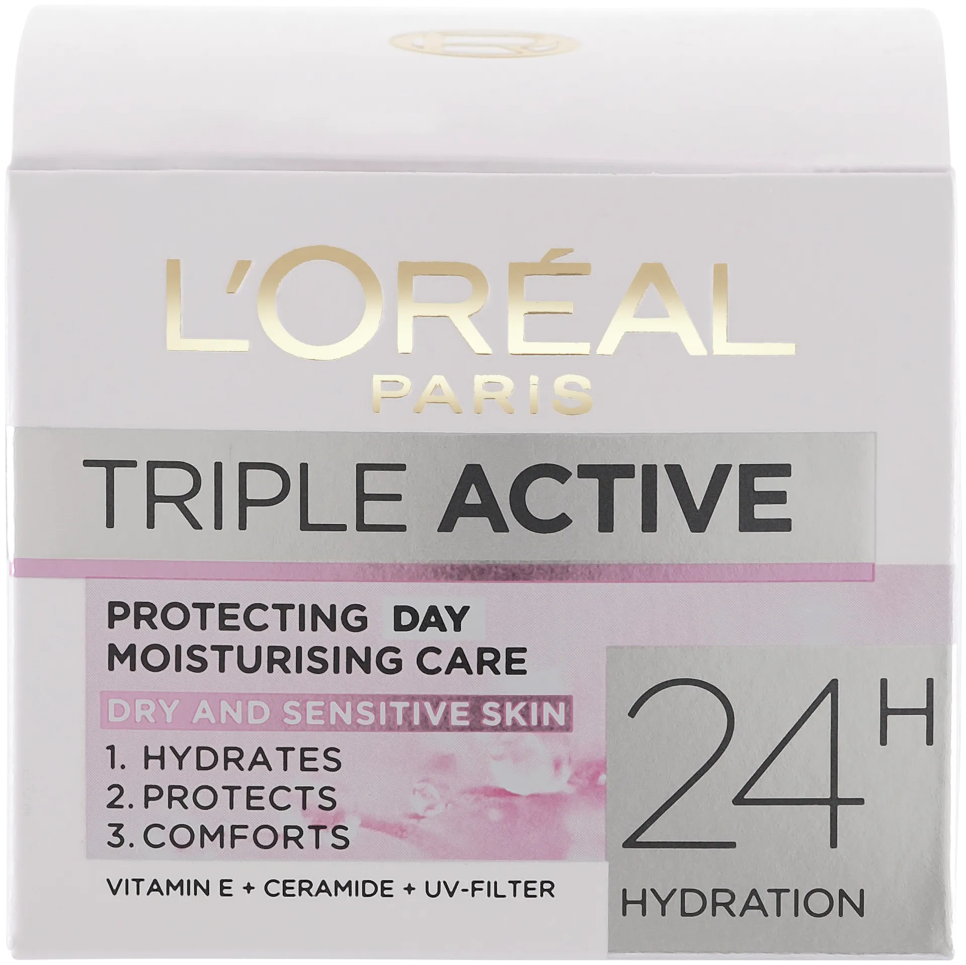 L'Oréal Paris Triple Active suojaava kosteusvoide kuivalle ja herkälle iholle 50ml - 3