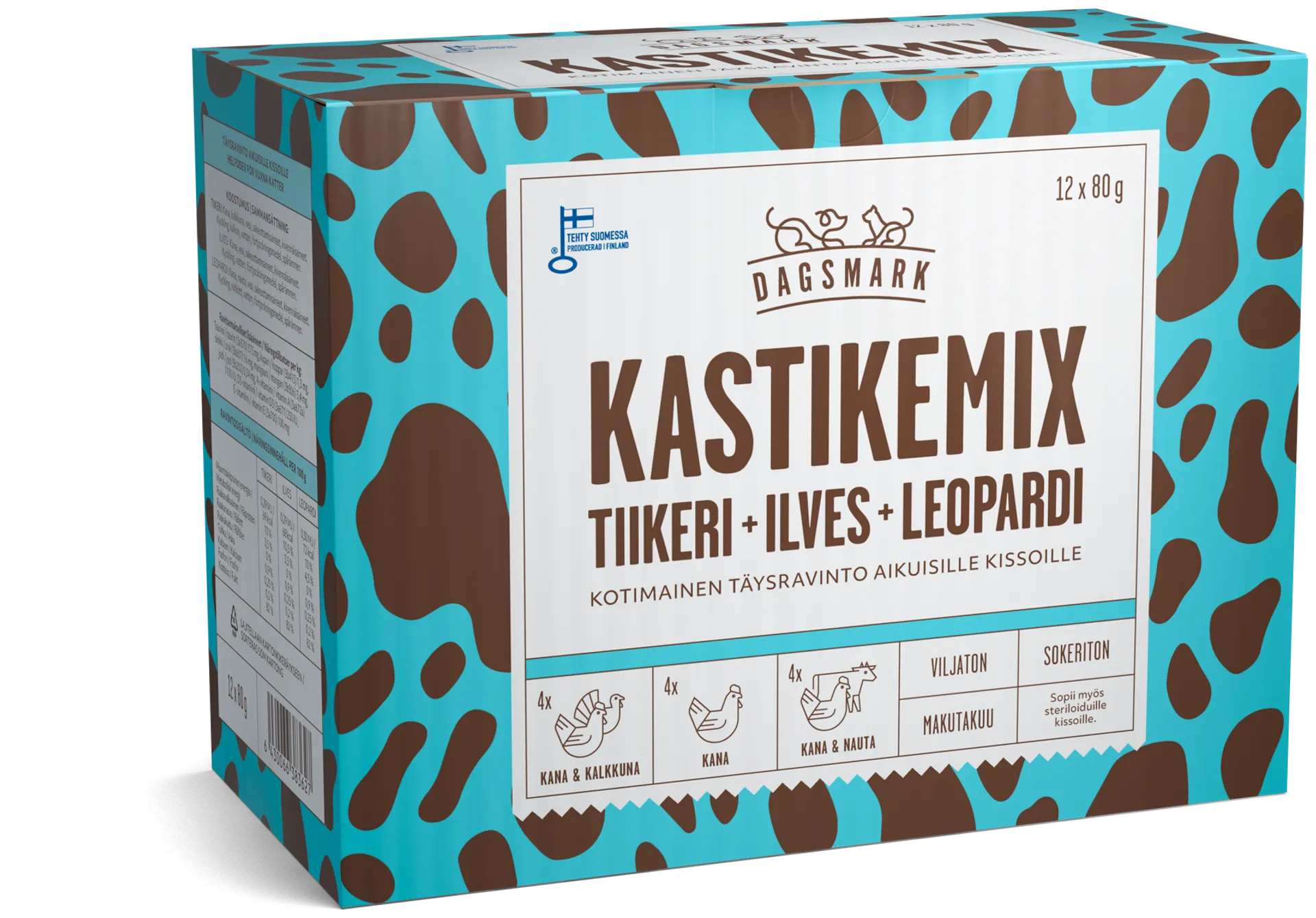 Dagsmark KASTIKEMIX kissoille 12 x 80g