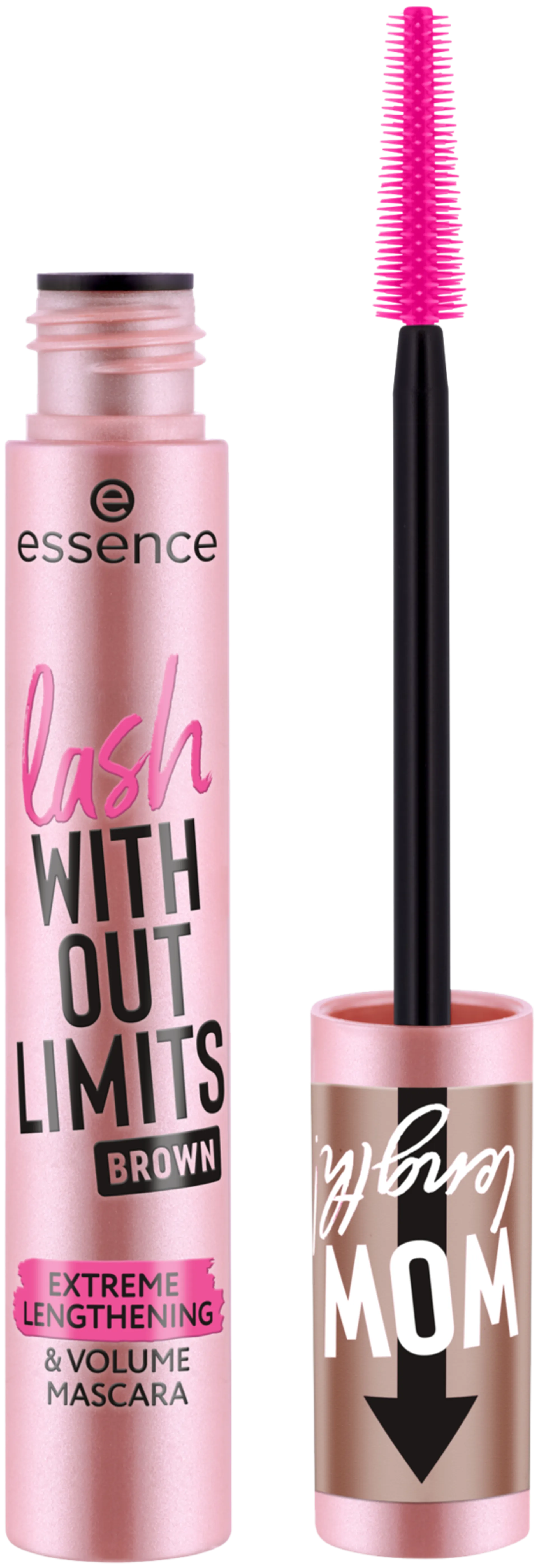 essence lash WITHOUT LIMITS BROWN EXTREME LENGTHENING & VOLUME MASCARA 02 Brown 13 ml - 1