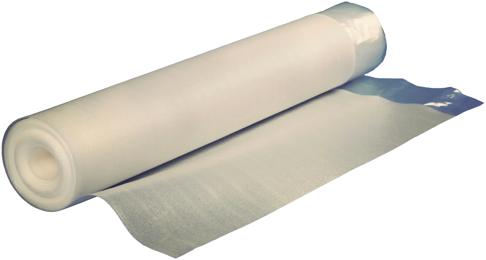 Leku lattian alusmateriaali kombi-foam 2 mm + LDPE-kalvo 0,2 mm valkoinen 1 x 25 m