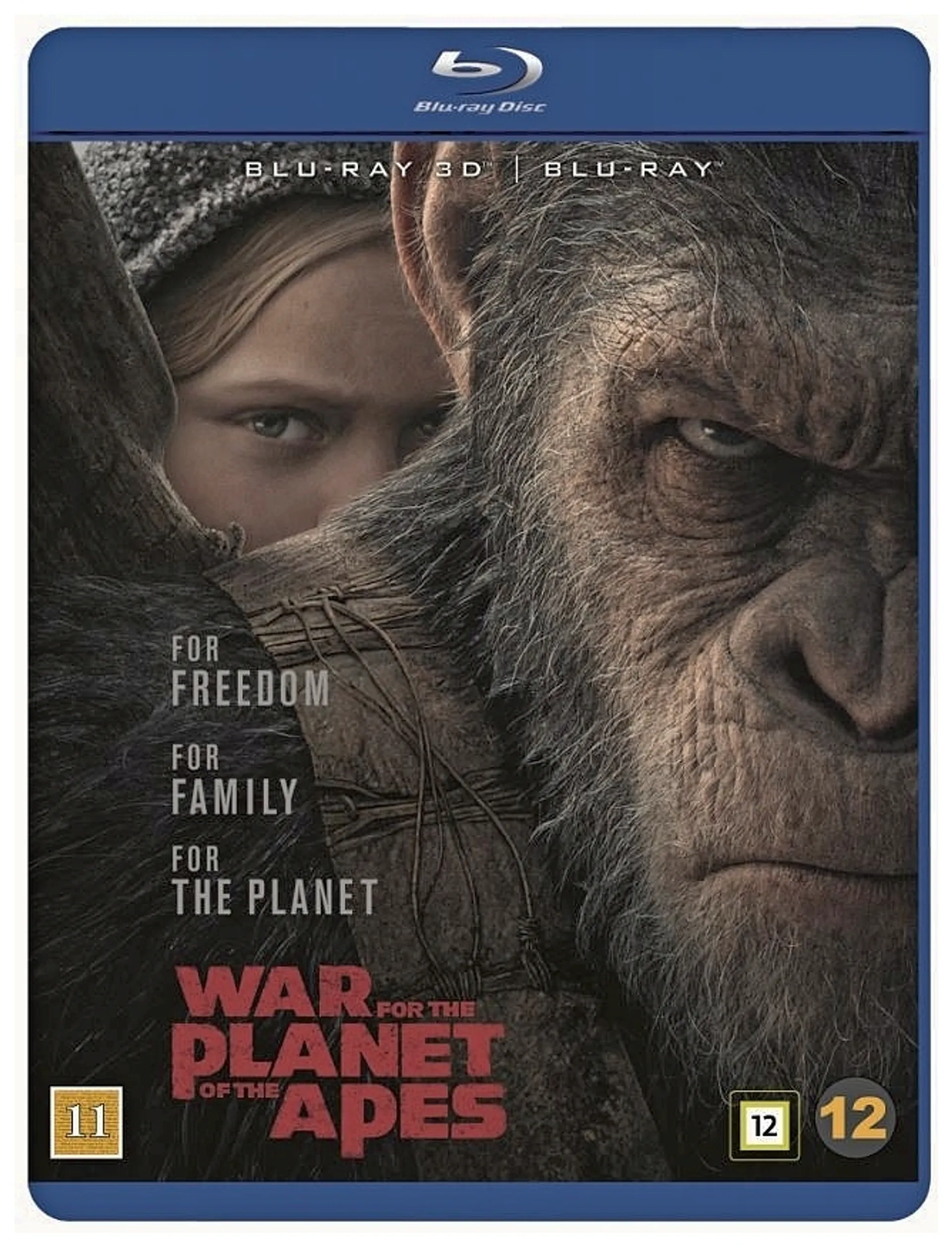 War of the Planet of the Apes 3D Blu-Ray