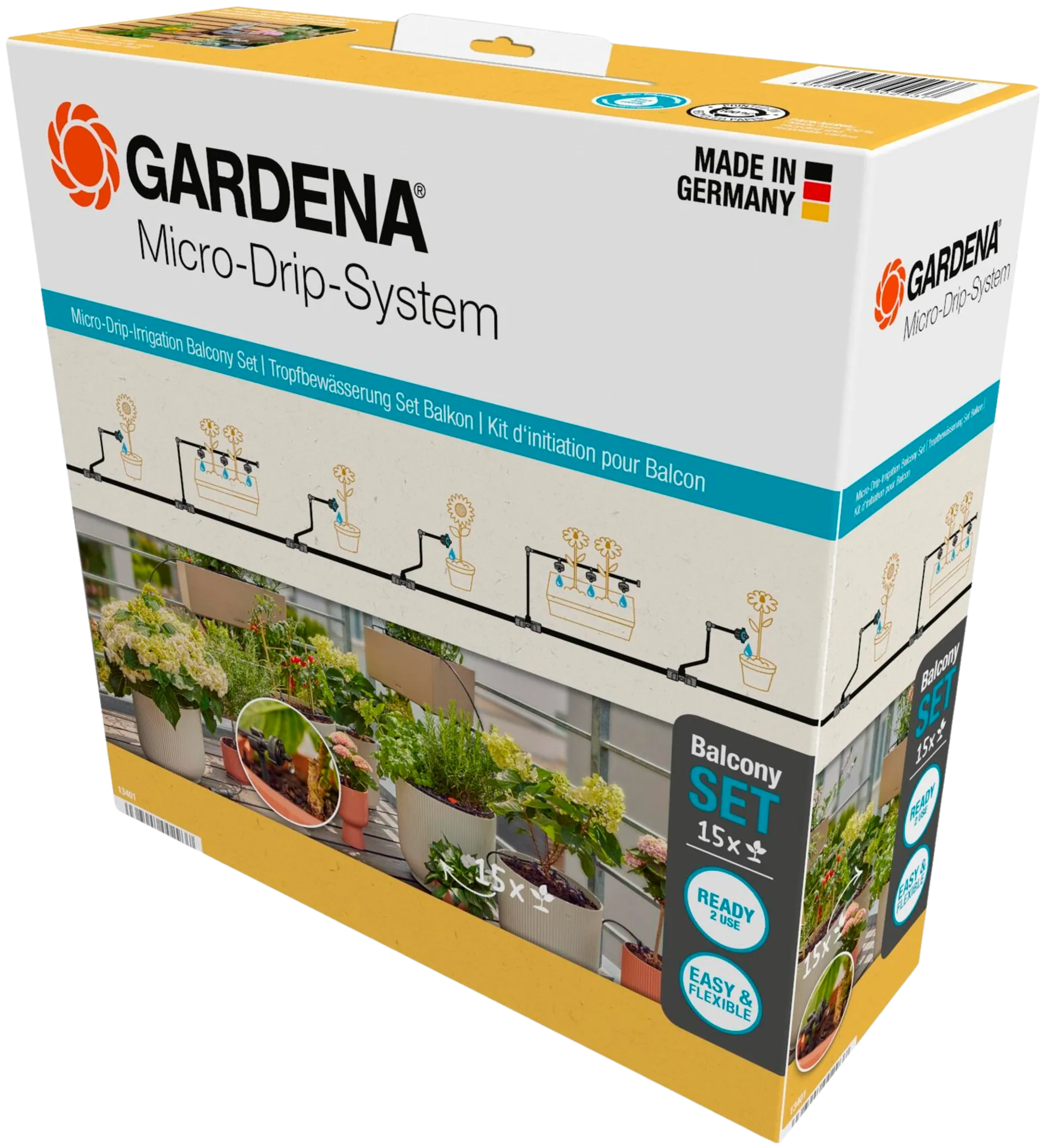 Gardena Micro-Drip-kastelusarja Parveke - 1