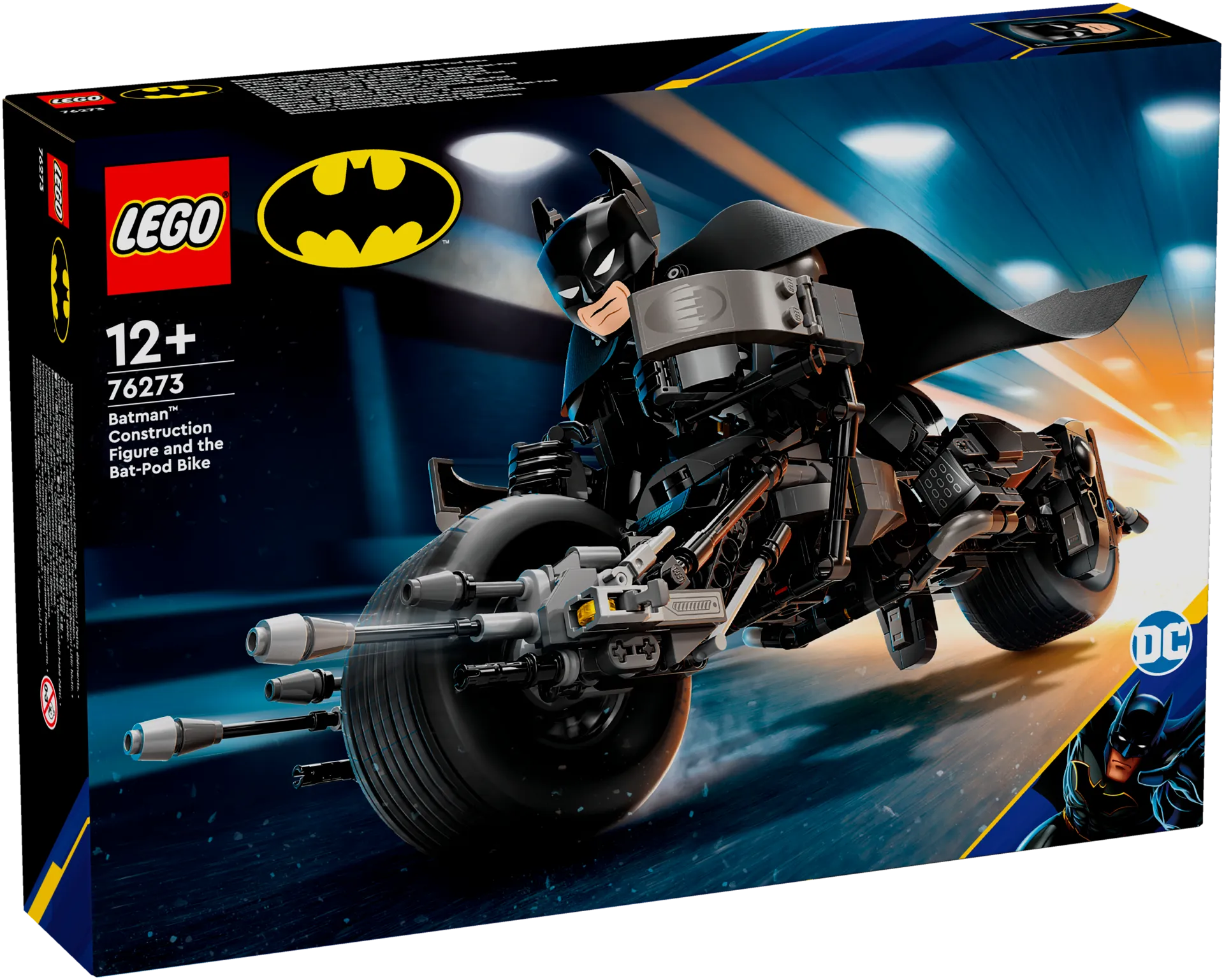 LEGO Marvel Super Heroes 76273 Rakennettava Batman™-hahmo ja Batpod-pyörä - 2