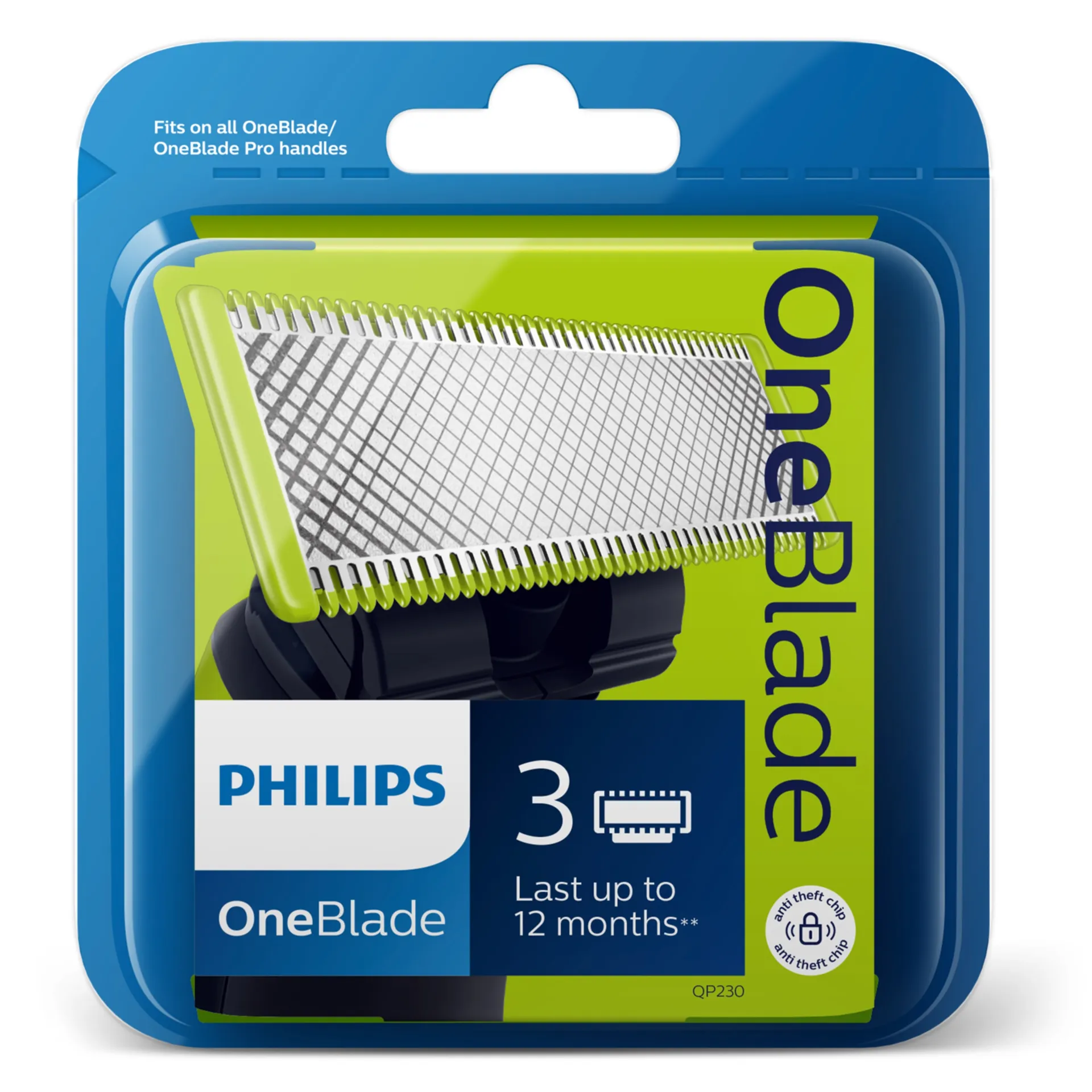 Philips OneBlade vaihtoterät 3kpl QP230/50 - 1
