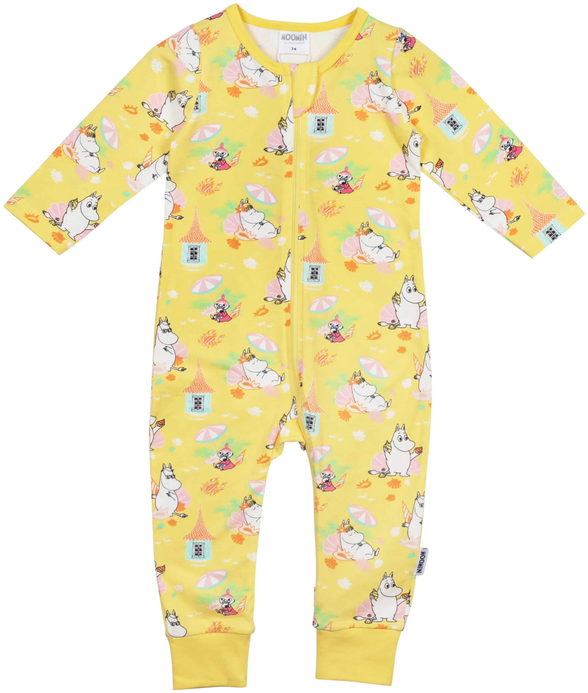 Moomin by Martinex vauvojen pyjama Ranta 583490 - Keltainen