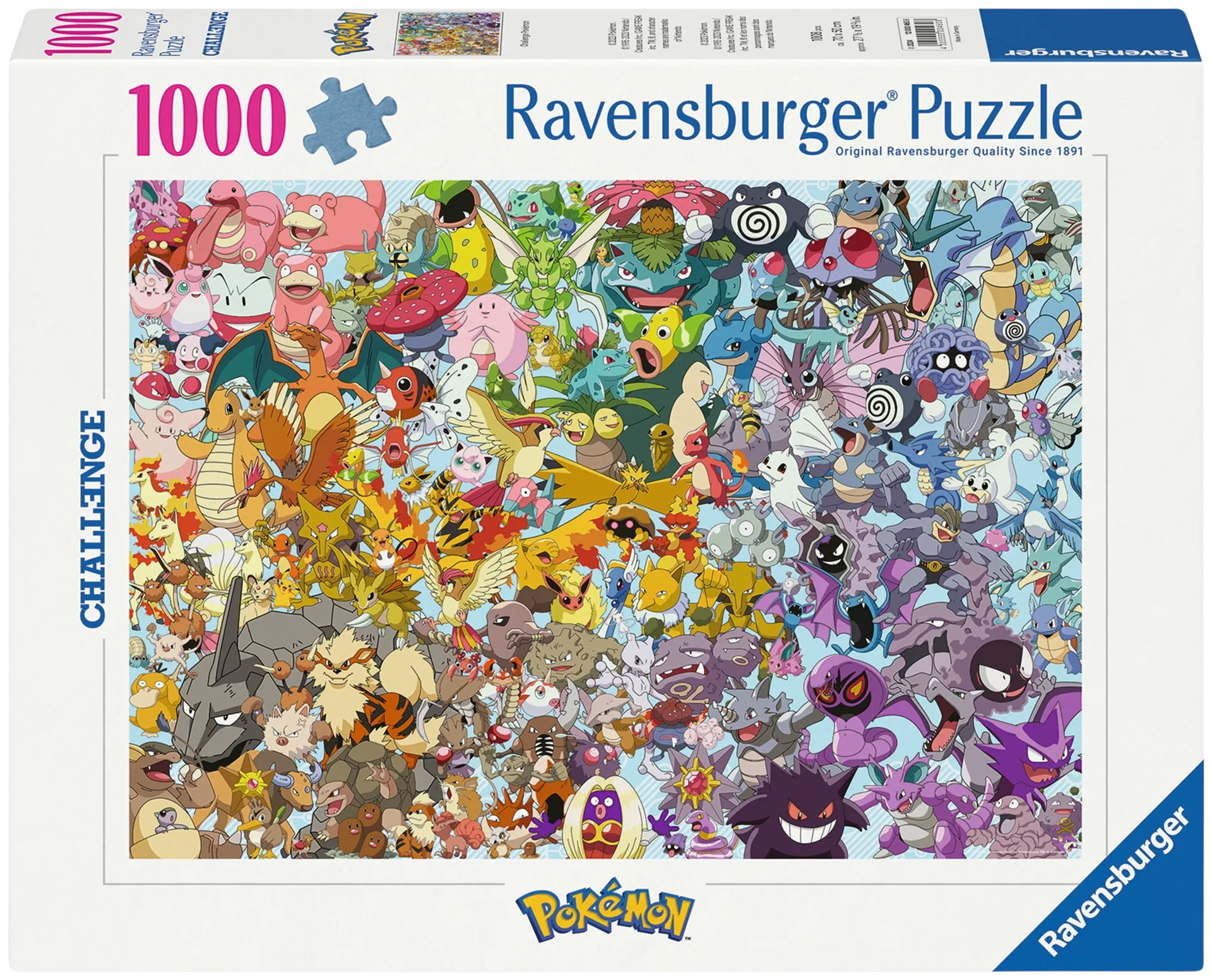 Ravensburger palapeli 1000 palaa, erilaisia - 2