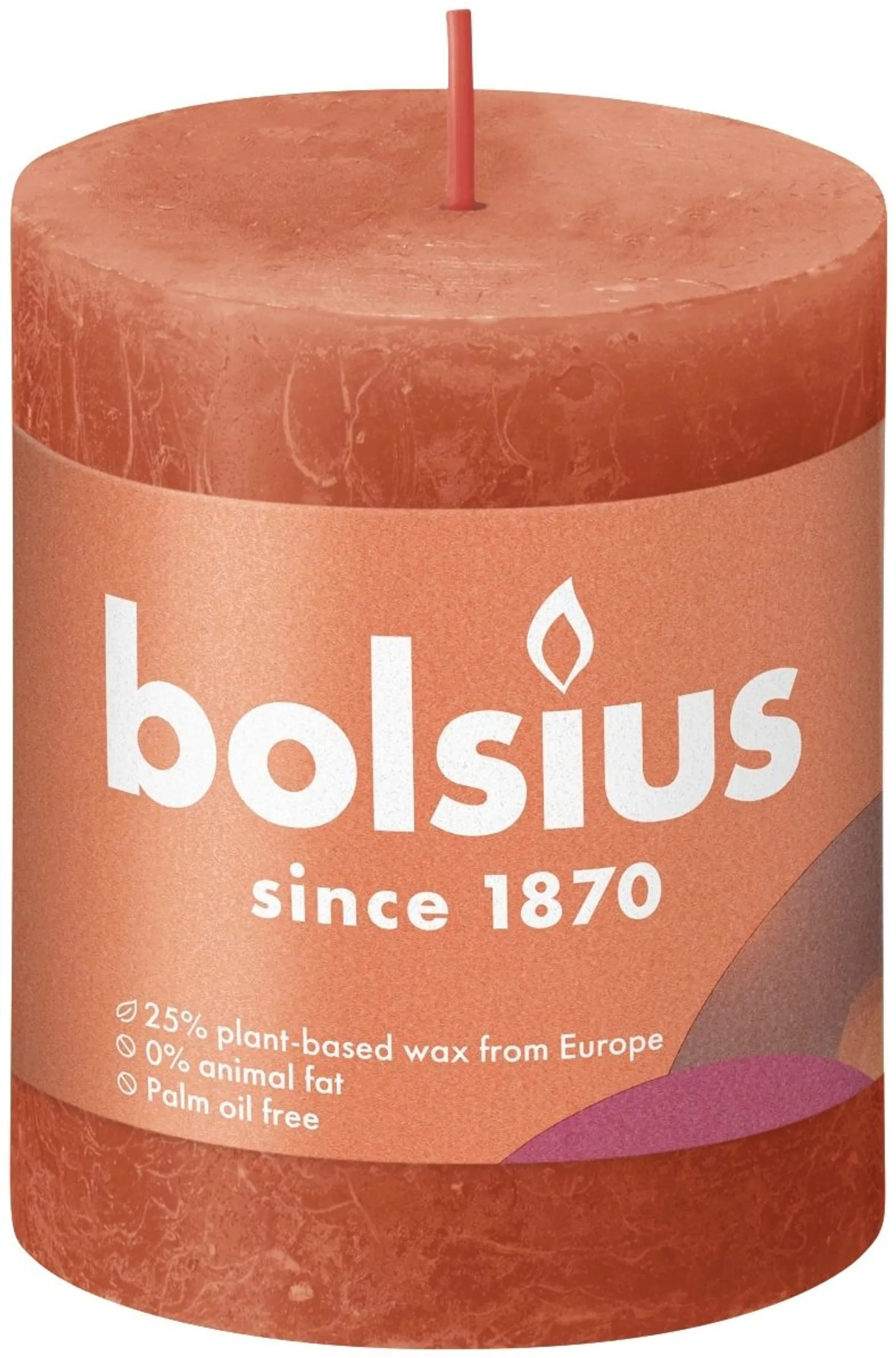 Bolsius RUSTIIKKI PK 80/68 EARTHY ORANGE