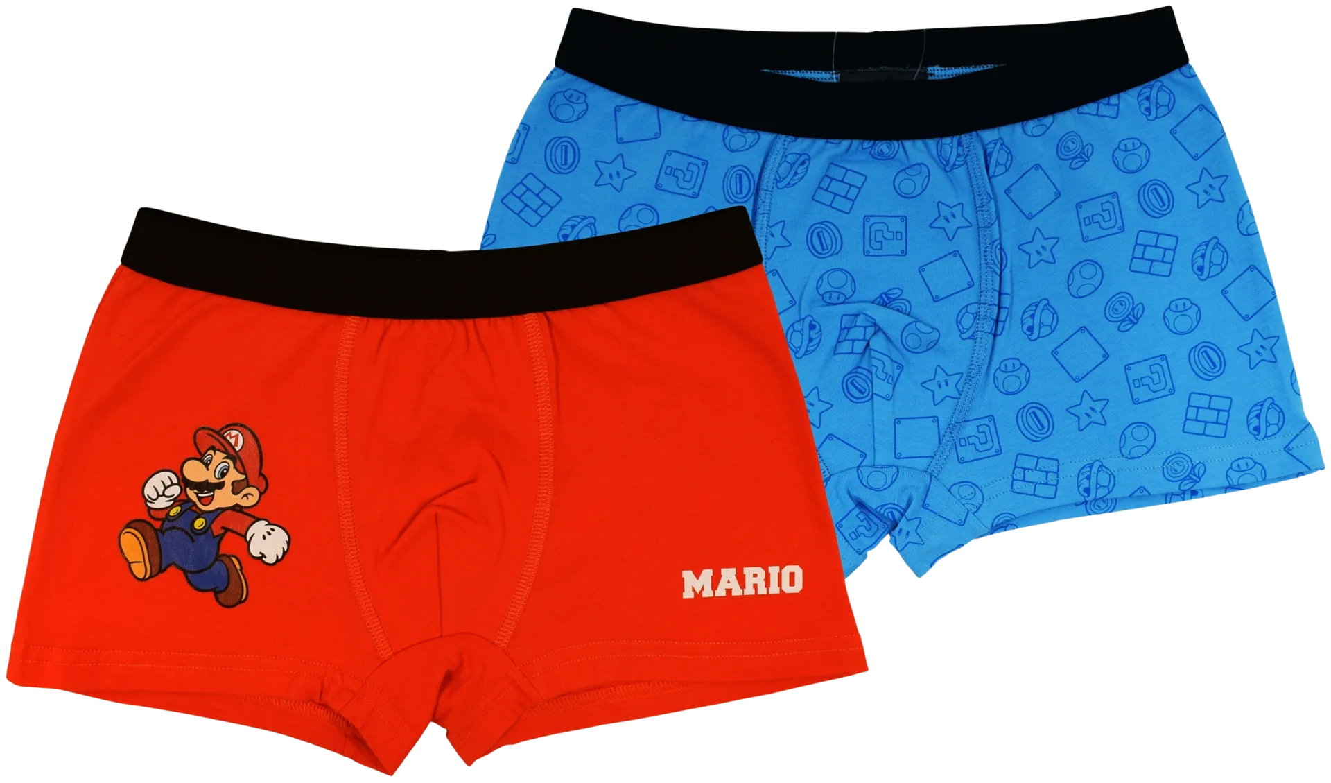 Super Mario lasten bokserit 2-pack - punainen/sininen