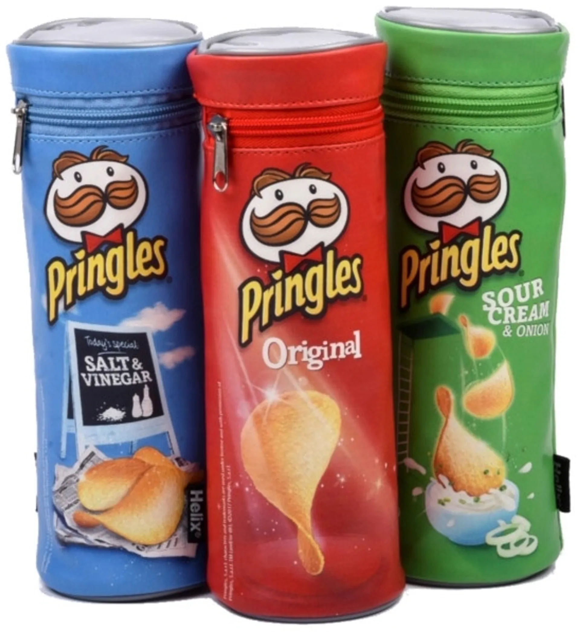 Pringles purkkipenaali, 3 eril.lajit.