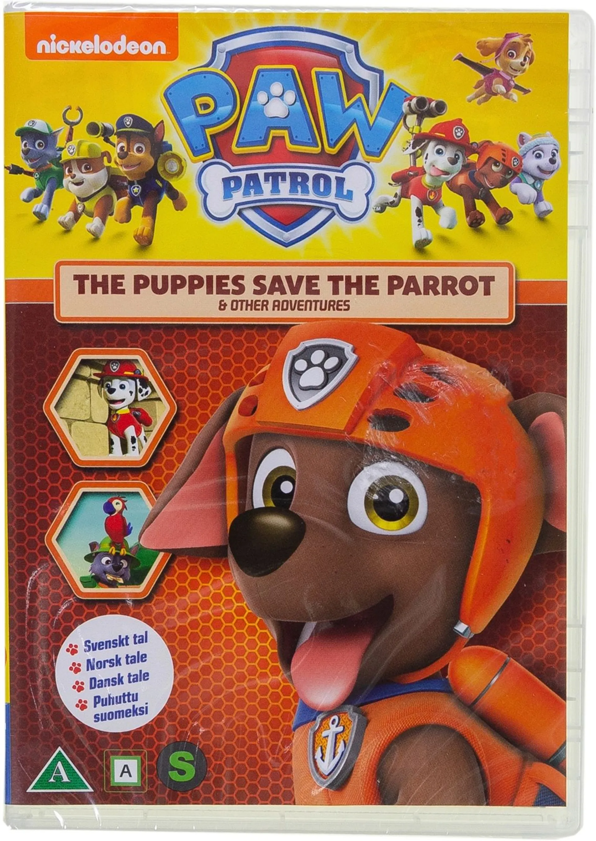 Paw Patrol kausi 2 osa 5 - Pennut pelastavat papukaijan DVD