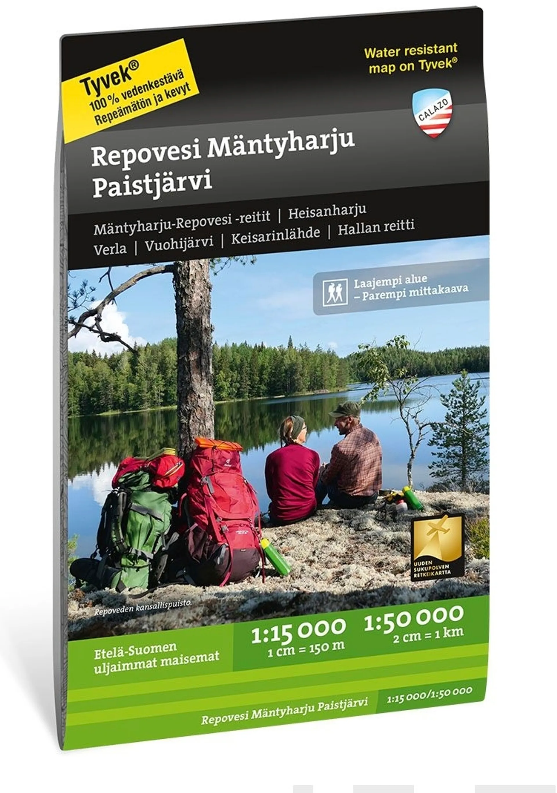 Repovesi Mäntyharju Paistjärvi  -retkeilykartta