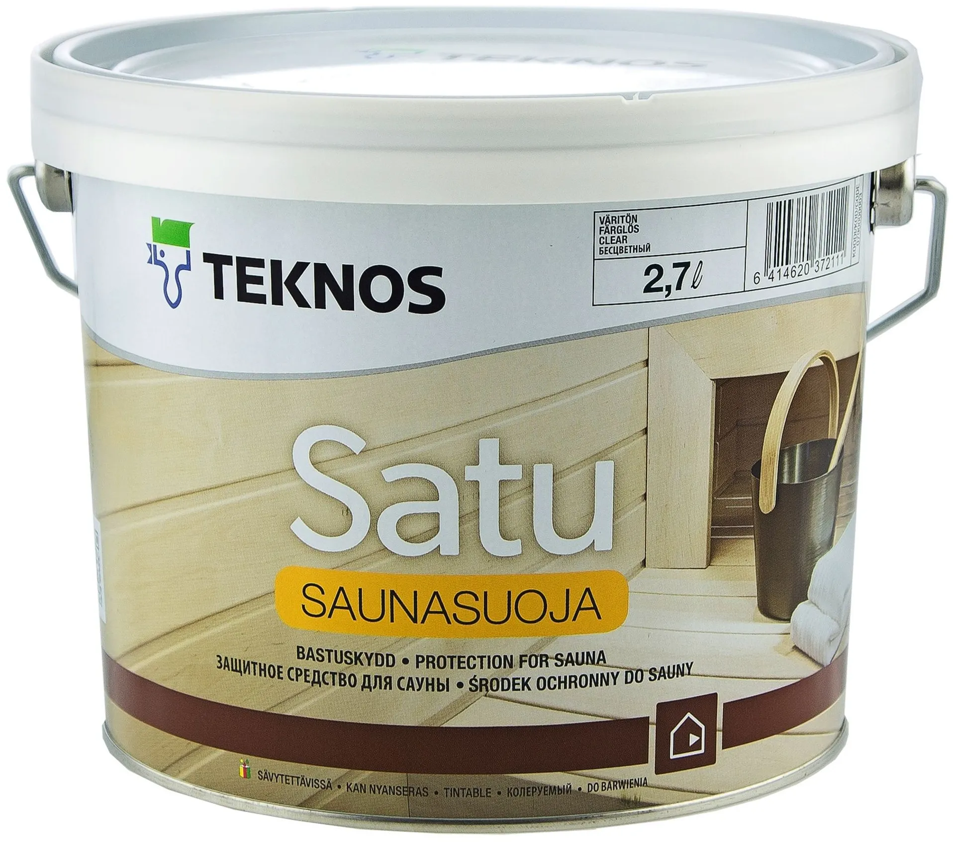 Teknos saunasuoja Satu 2,7 l väritön sävytettävissä