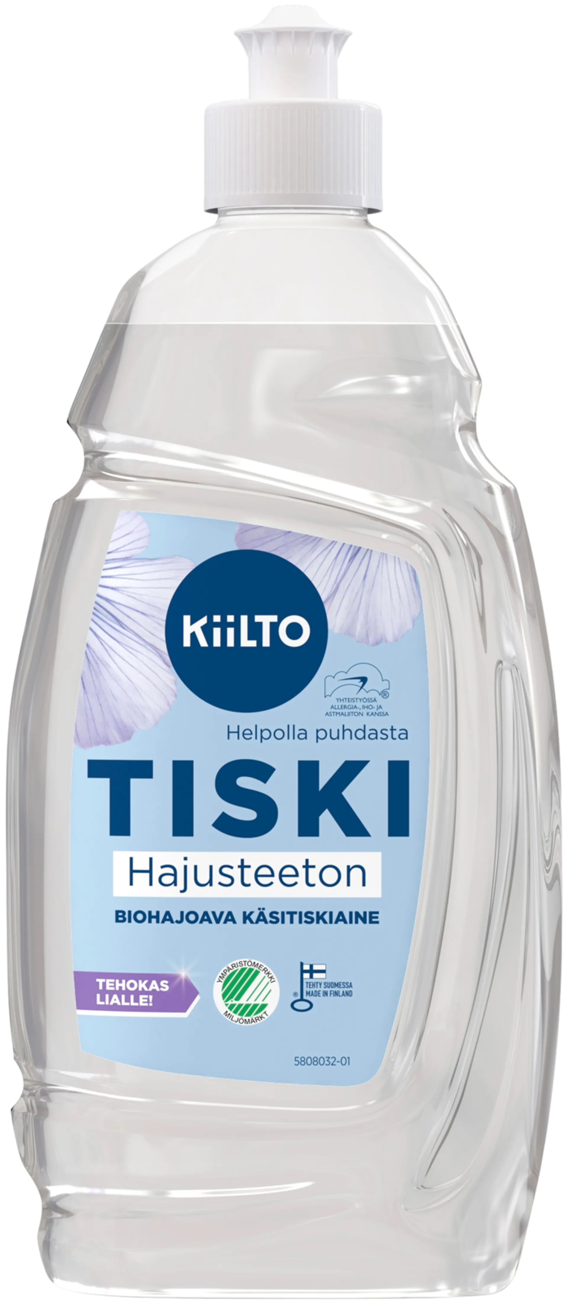 Kiilto biohajoava käsitiskiaine Hajusteeton 500 ml