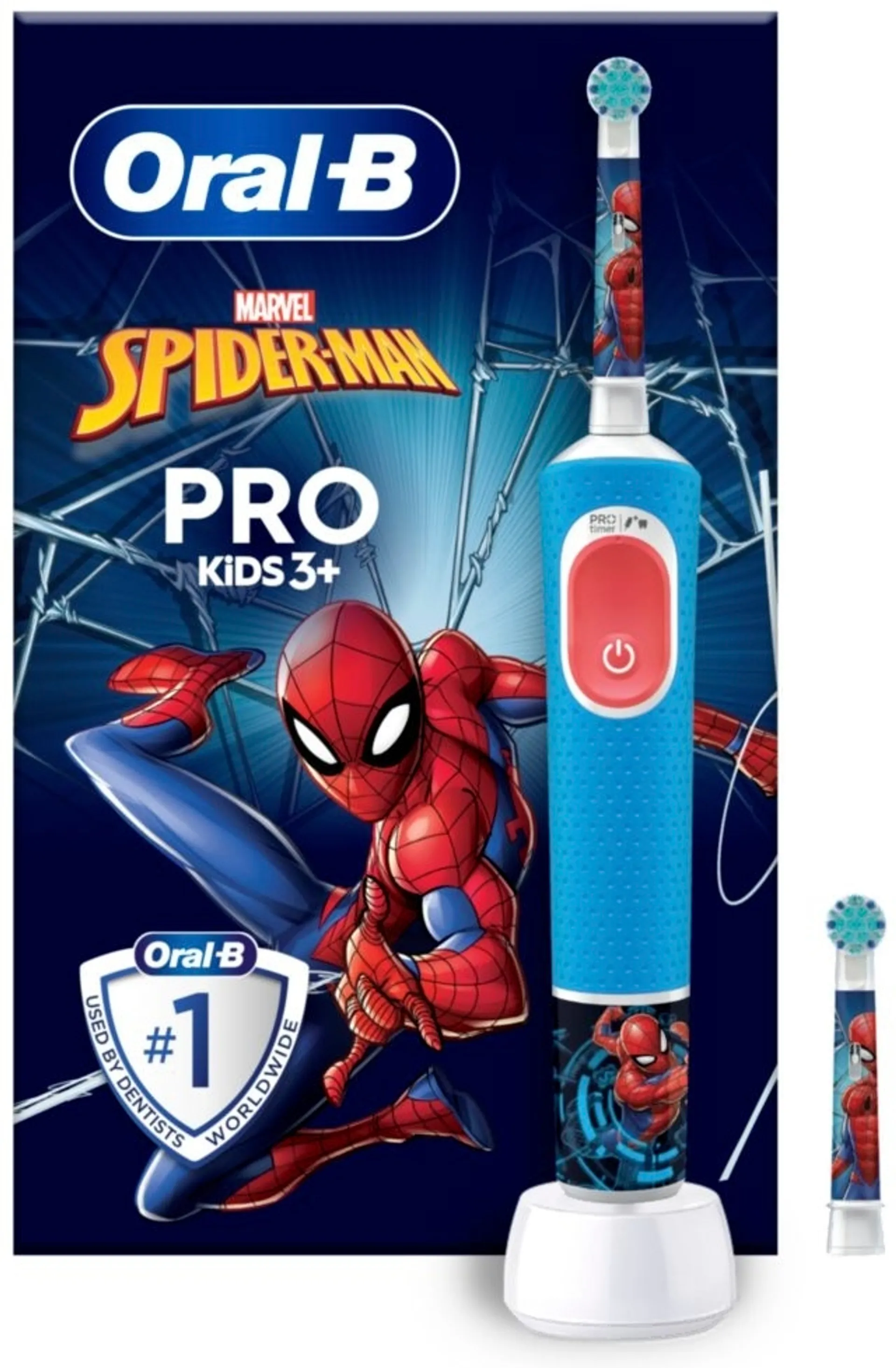 Oral-B Vitality Pro Kids Spider-Man -sähköhammasharja Braun-tekniikalla - 1