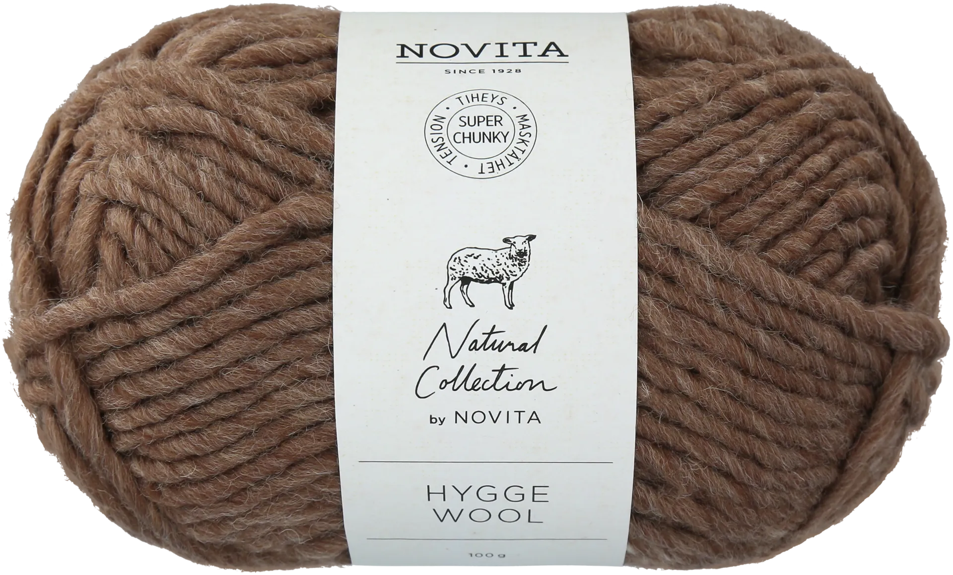 Novita lanka Hygge Wool 100 g metsäsieni 068 - 1