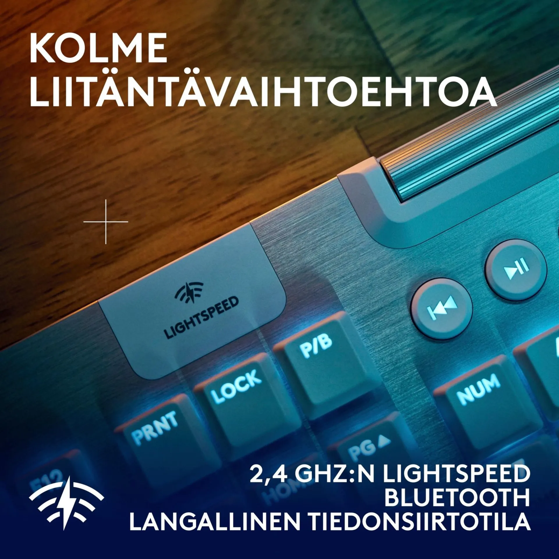 Logitech g915 x lightspeed langaton pelinäppäimistö tactile valkoinen - 5