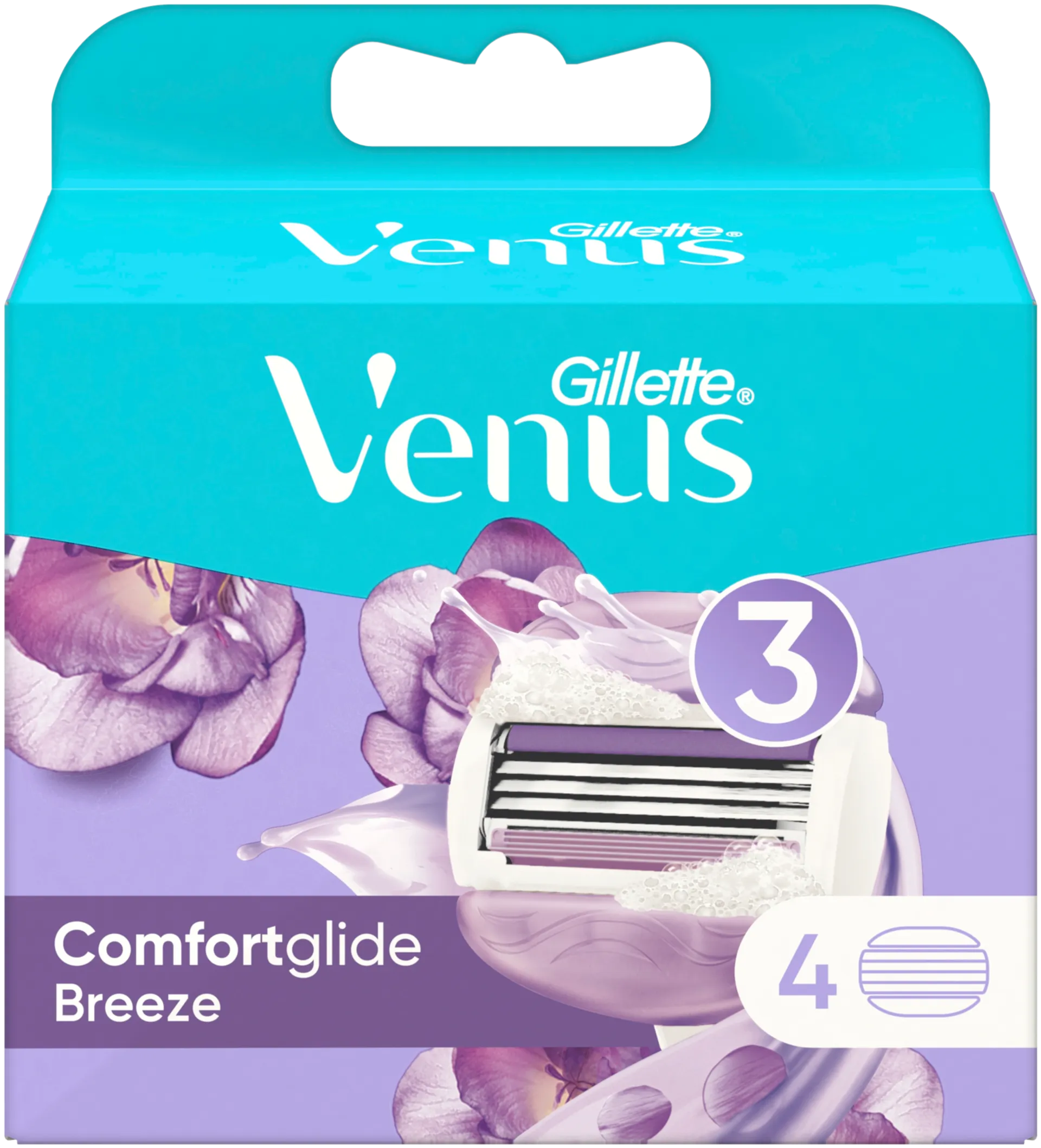 Gillette Venus Comfortglide Breeze 4kpl terä - 1