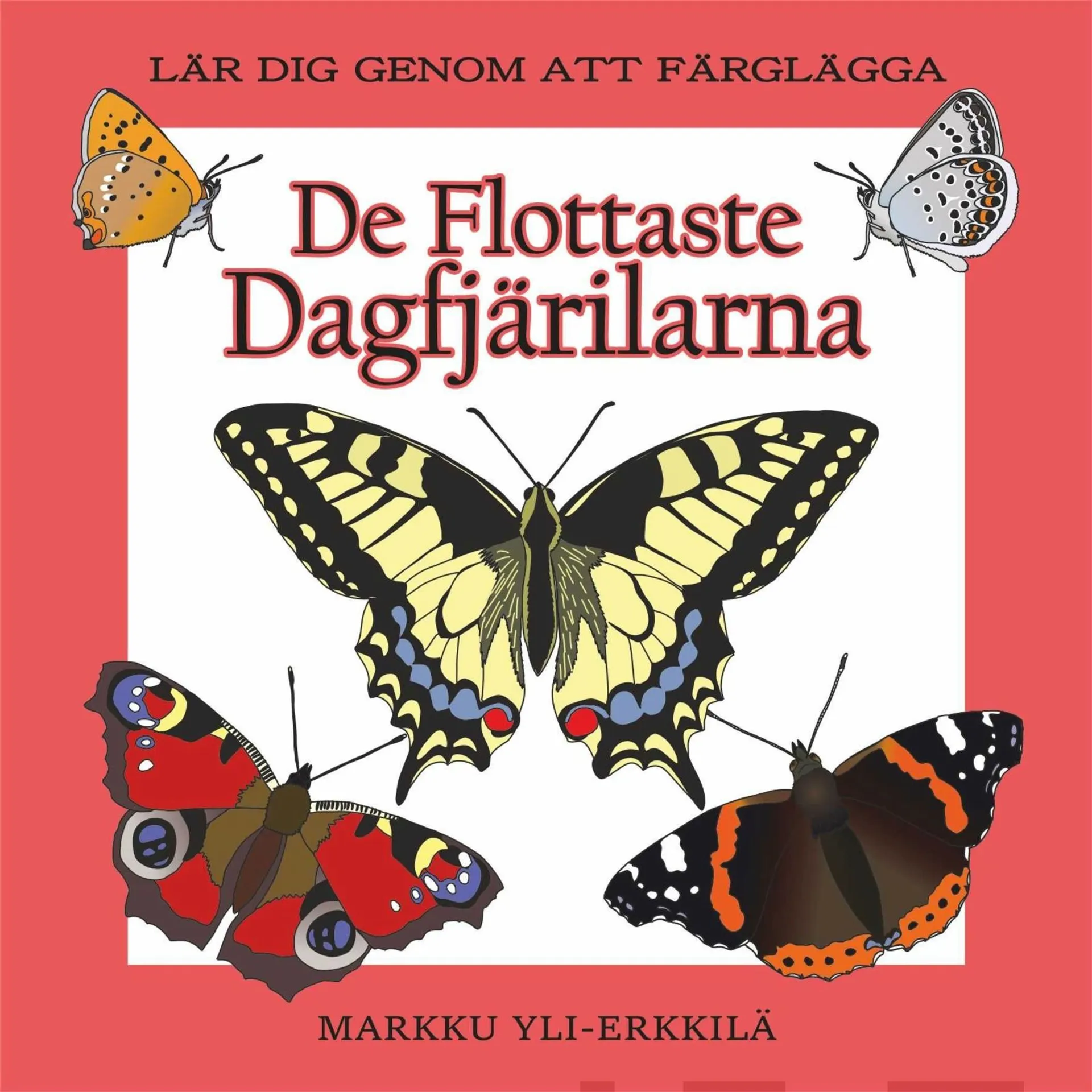 De Flottaste Dagfjärilarna - Lär dig genom att färglägga