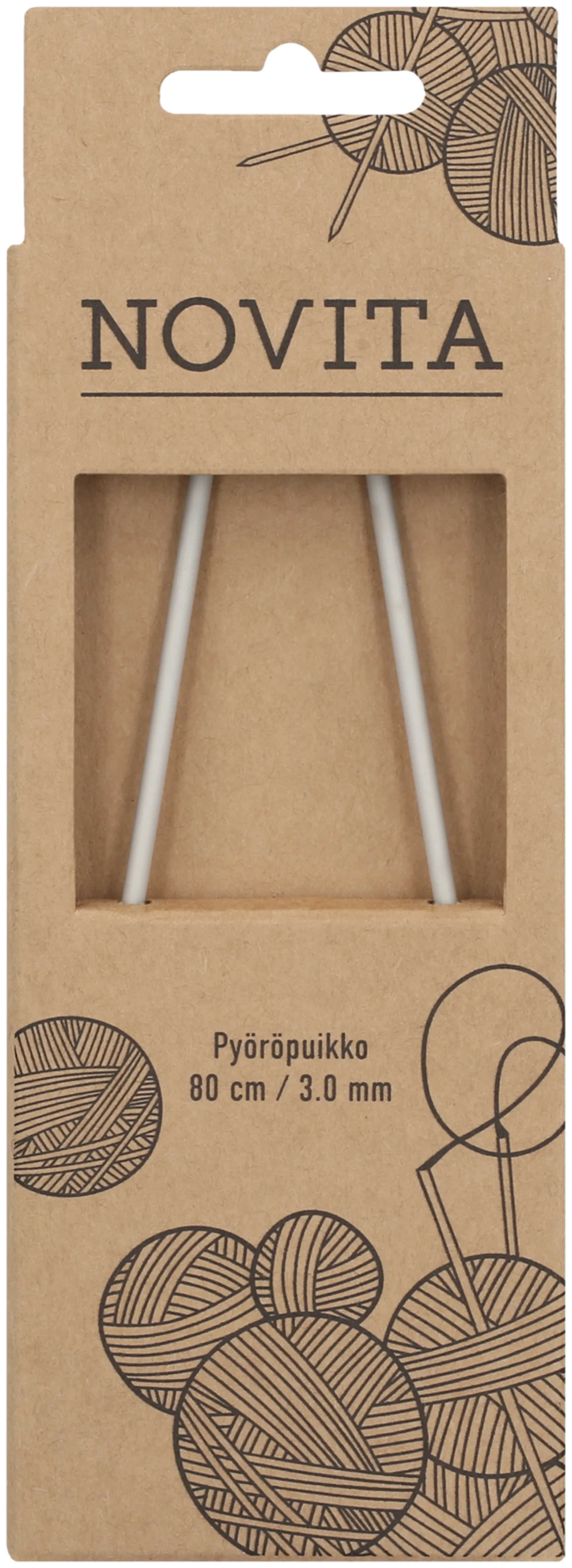 Novita Pyöröpuikko 80 cm - 3mm - 1