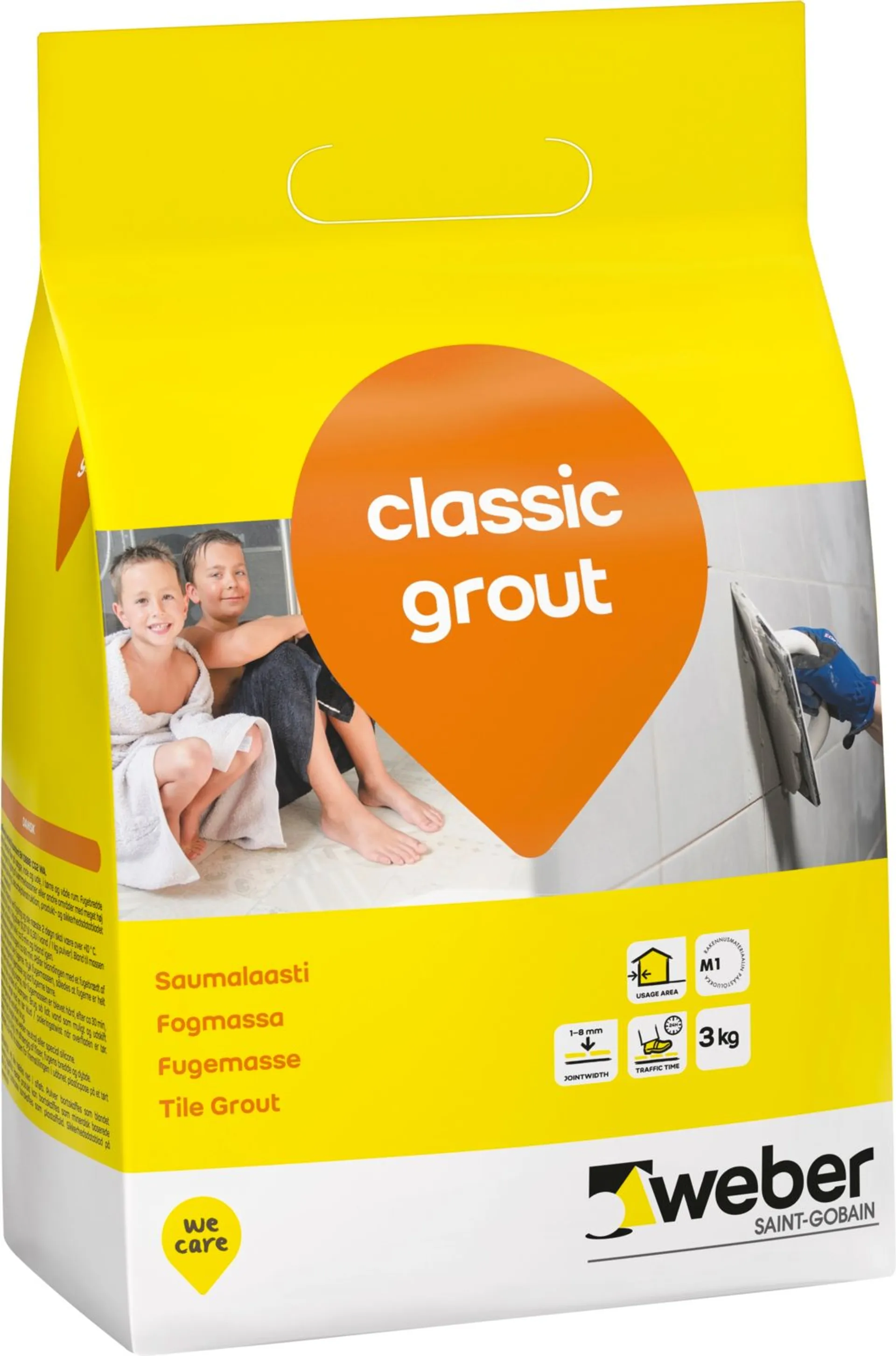 Weber Classic Grout saumalaasti 19 Anthracite 3 kg