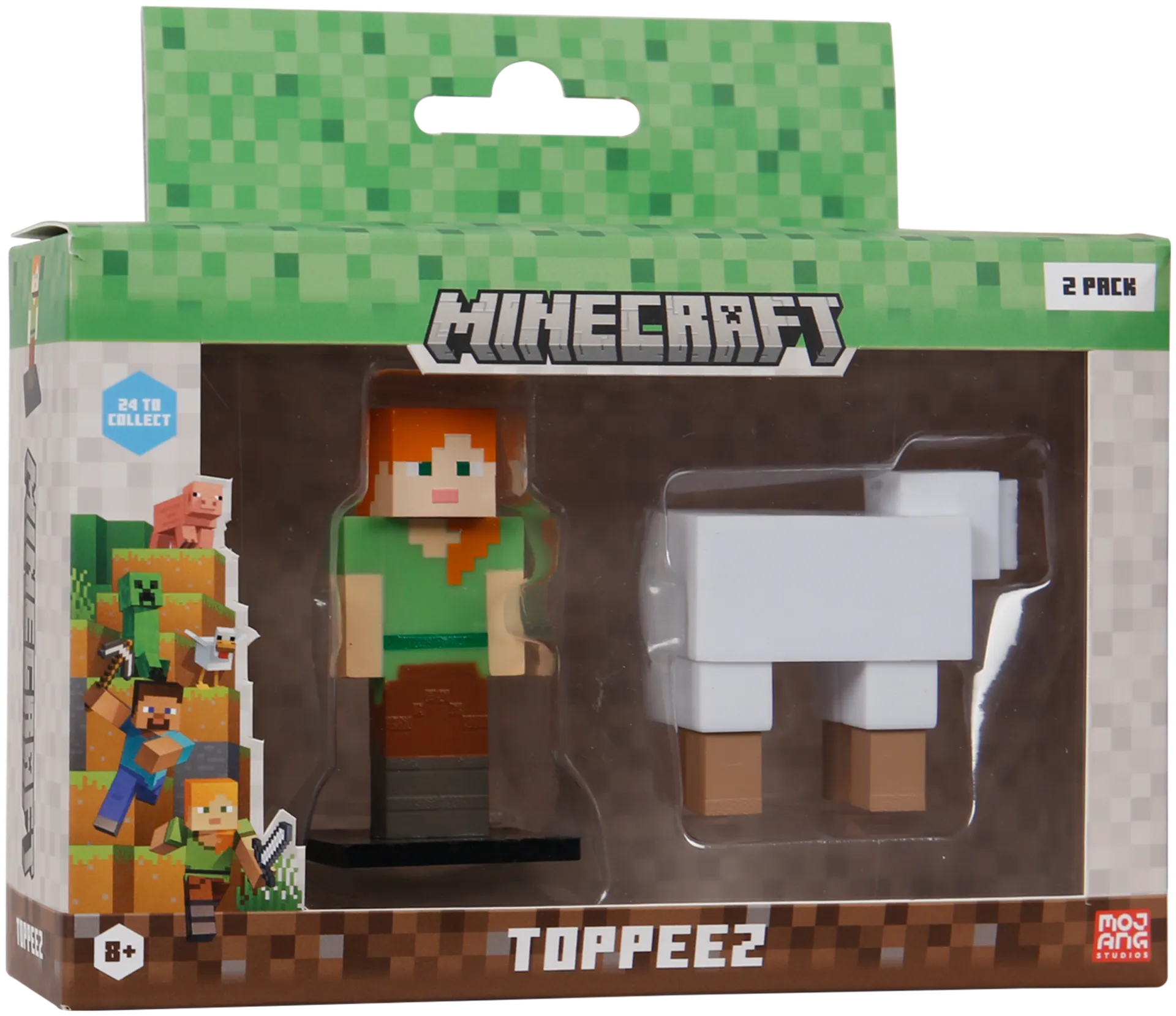 Minecraft hahmo 3D 6 cm 2 kpl - 8