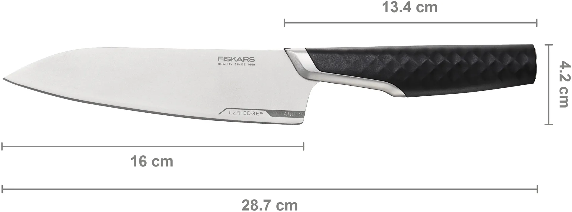 Fiskars Taiten keskikokoinen kokinveitsi 16cm - 7