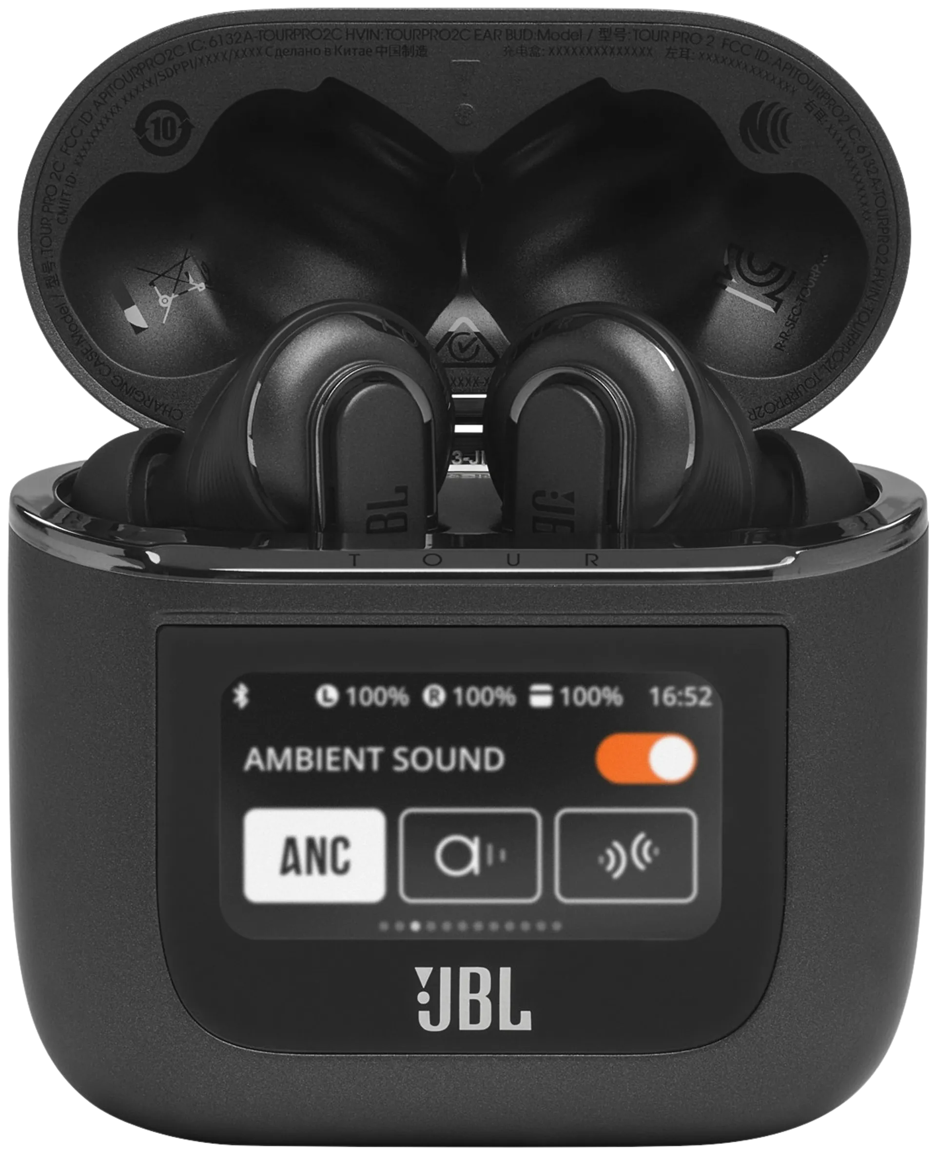 JBL Bluetooth vastamelunappikuulokkeet Tour Pro 2 musta - 2