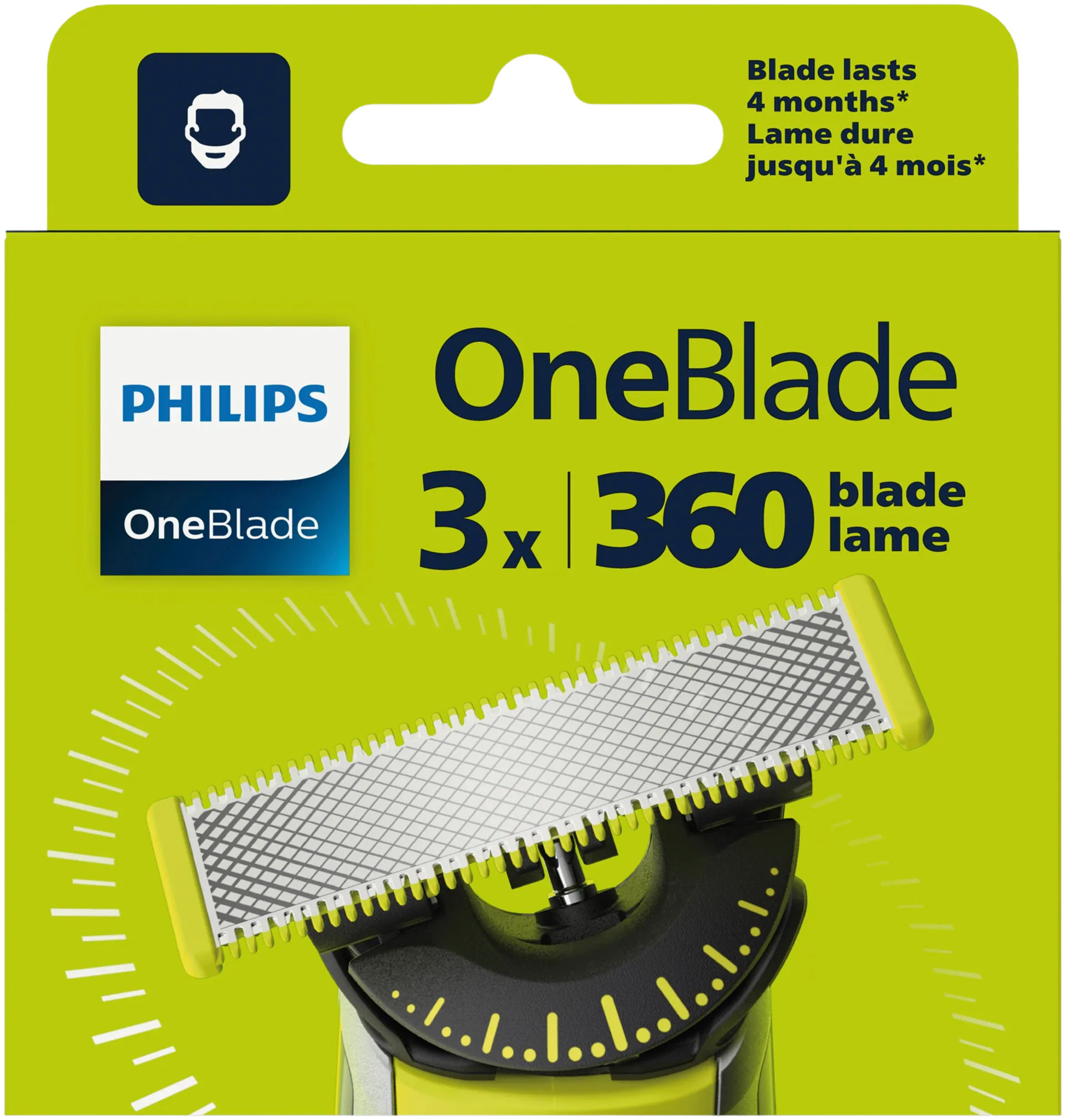 Philips vaihtoterät OneBlade 360 3 kpl QP430/50 - 5