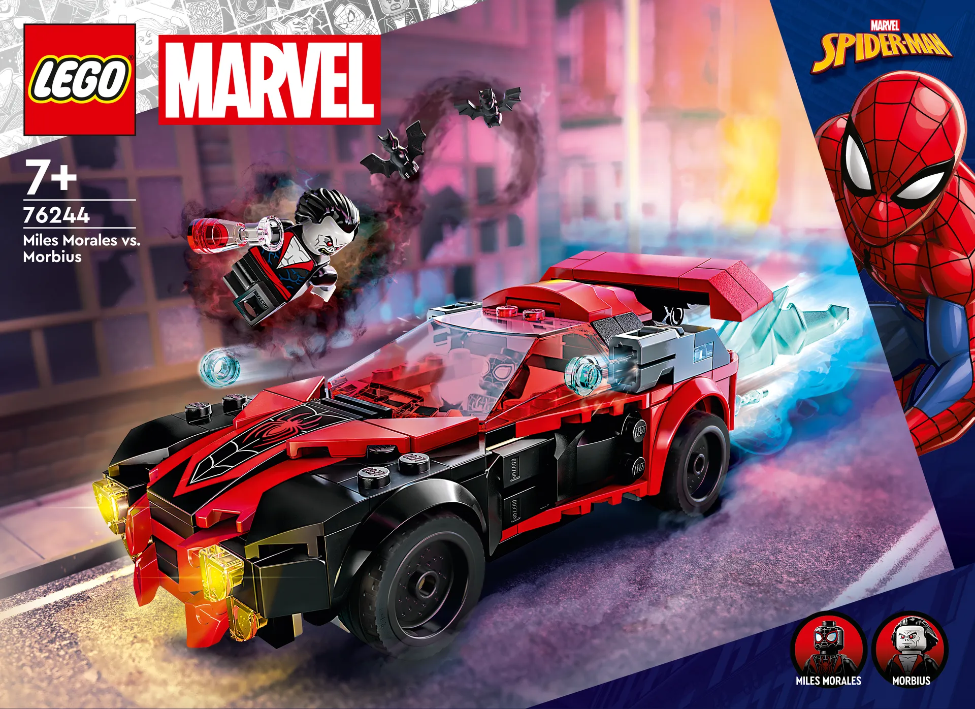 LEGO® Super Heroes 76244 Spider-man Miles Morales vs. Morbius - 2