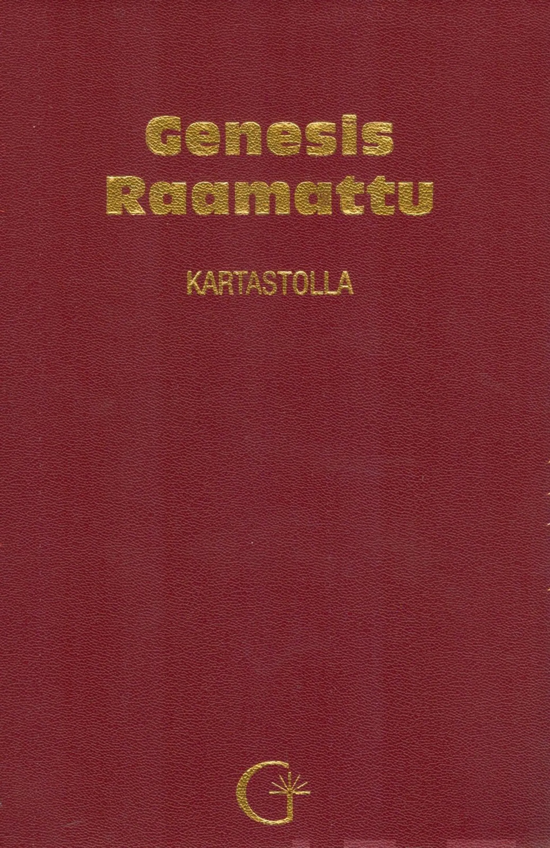 Genesis Raamattu Kartastolla (punainen, keinonahkakantinen)