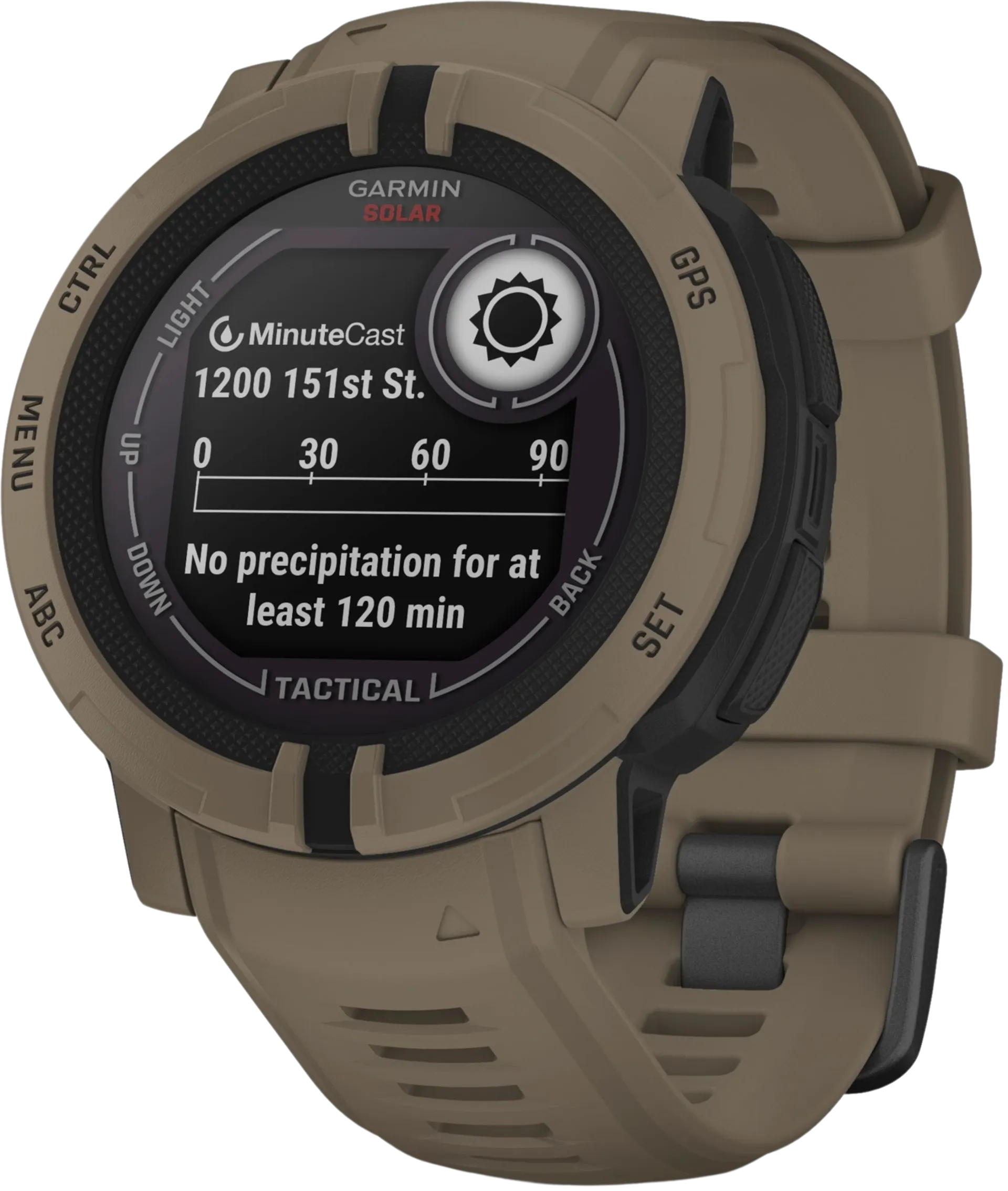 Garmin Instinct 2 solar taktinen versio multisport GPS kello, ruskea - 3