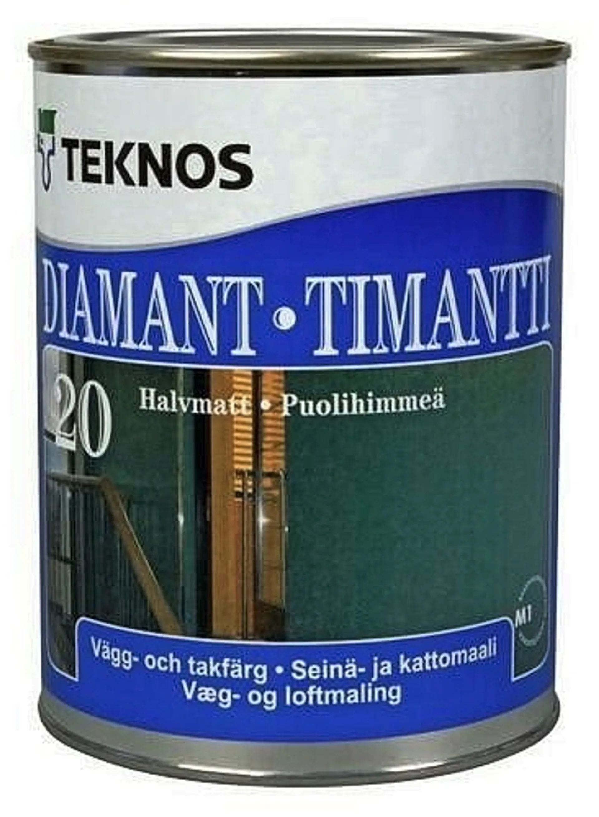 Teknos Timantti 20 seinämaali 0,9L PM3 sävytettävä puolihimmeä