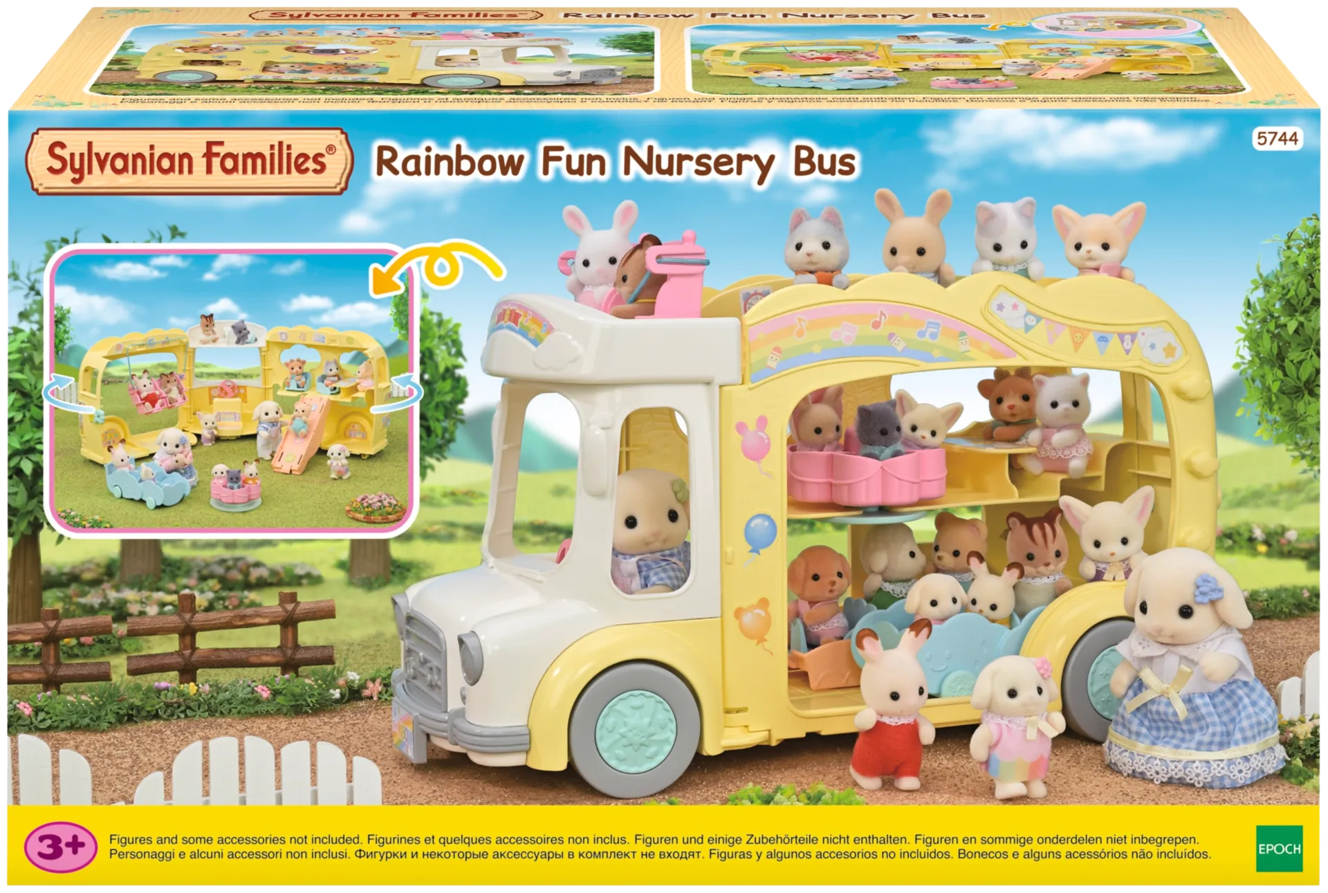 Sylvanian Families 3-krs bussi leikkipuistolla - 1