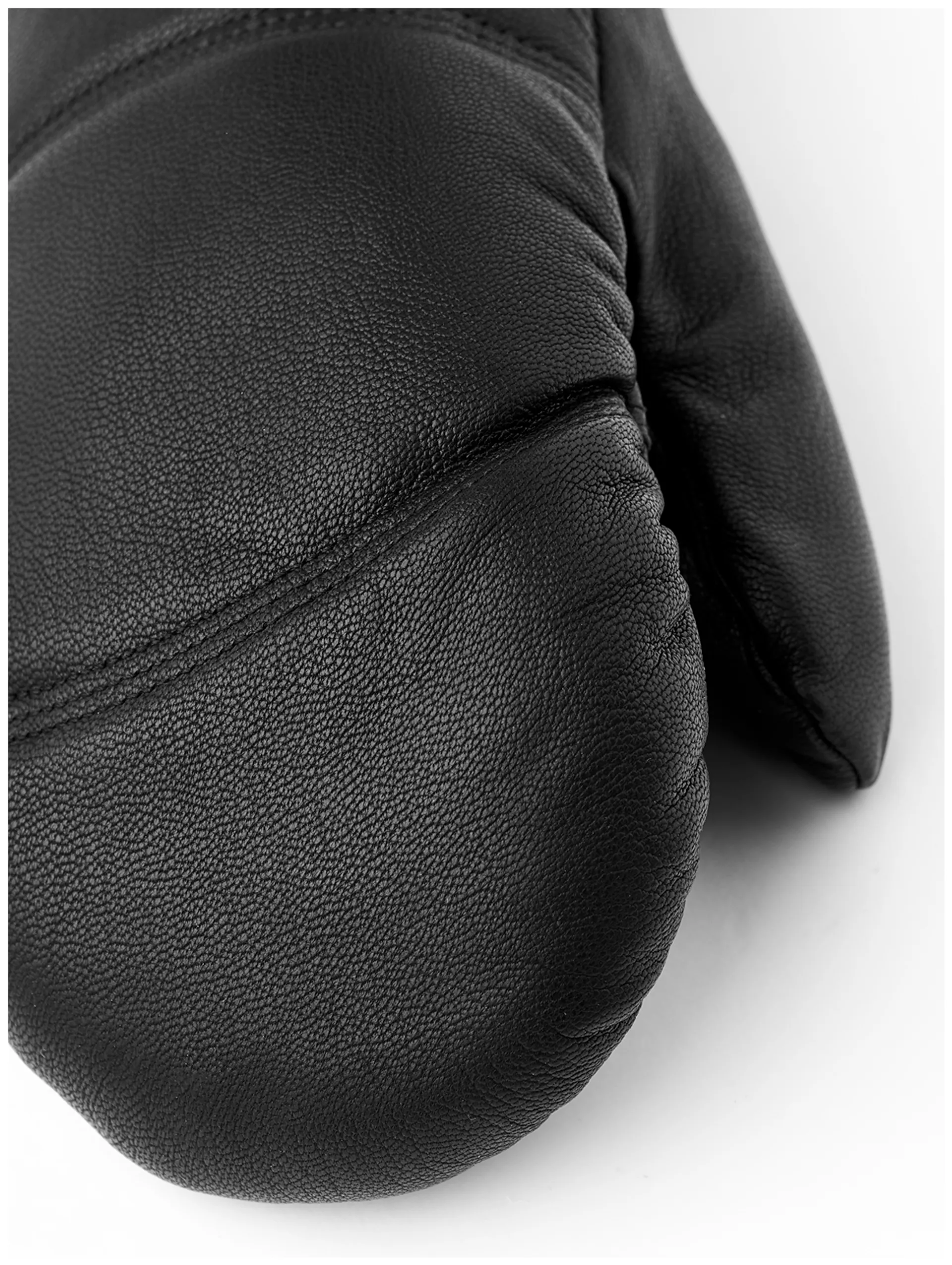 Hestra Leather Box Mitt unisex nahkarukkaset - BLACK - 3